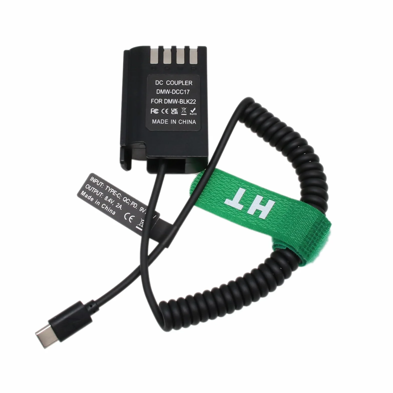 HangTon PD USB C Power dla Panasonic Lumix GH6, G9, G9M2, S5 II, S5 IIX, GH5 II, GH5S DSLR Camera 9V/12V Typ C do DMW-BLK22 DCC17 Bateria Dummy
