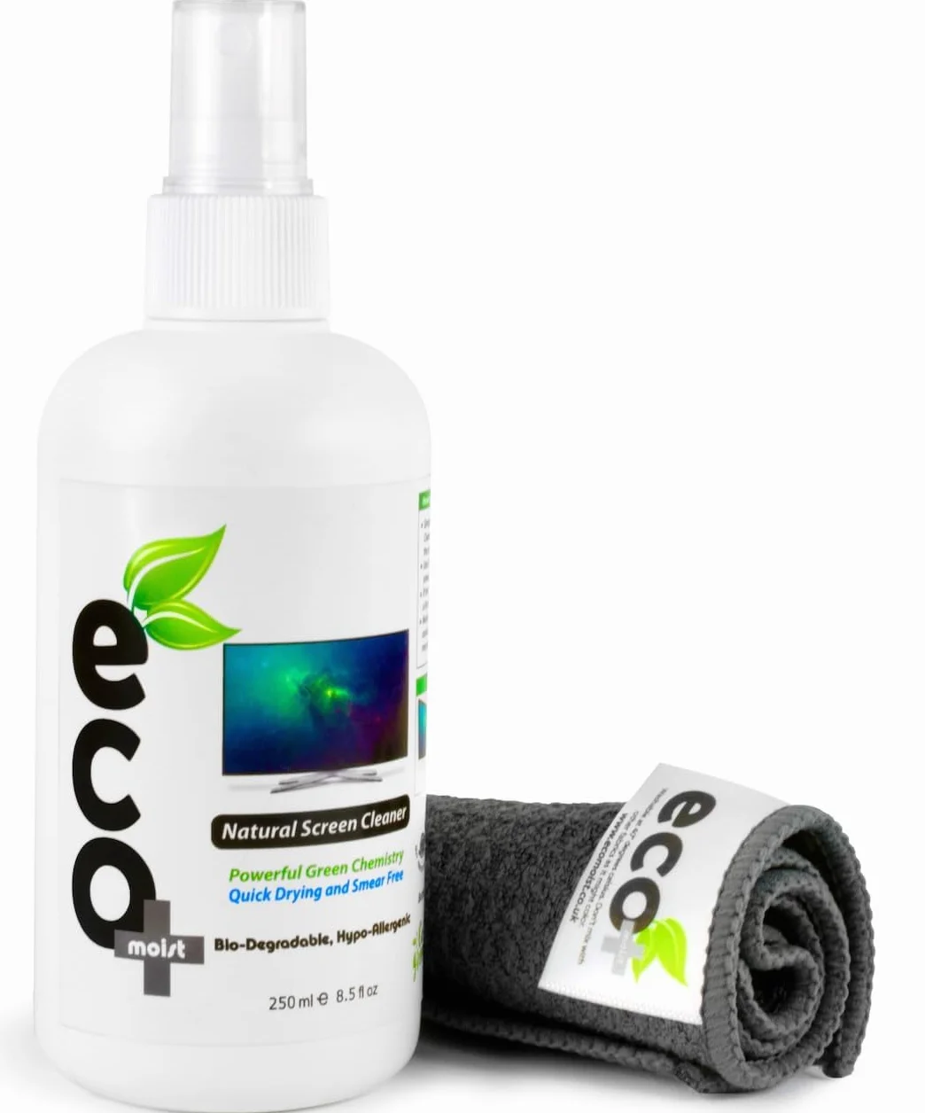 Ecomoist Naturalne Ekran Czyściciel Ręcznik z Mikrofibry 250 ml