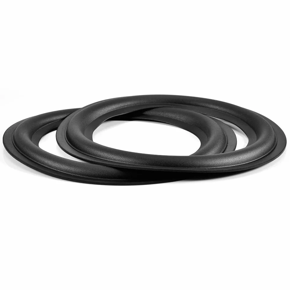 2 szt. 6 cali / 156 mm perforowana gumowa krawędź głośnika do naprawy części zamiennych czarny DIY głośnik obudowa naprawa gumowa krawędź łatwa w instalacji