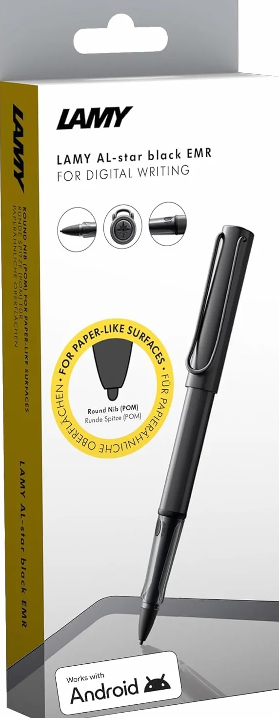 Lamy Zestaw składający się z AL-Star EMR Stylus Touch Pen & Lamy Lx EMR Stylus Pen pustego etui, cyfrowy rysik do tabletów, smartfonów i notebooków, wymienne końcówki kontaktowe POM, bez baterii