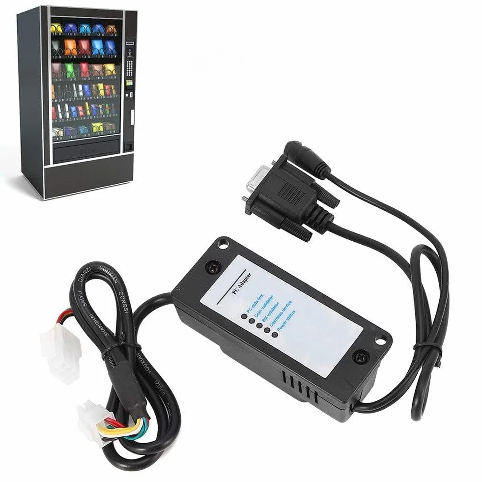 AMONIDA Konwerter MDB na RS232, Adapter Protokołu Urządzenia Płatniczego do Automatu Sprzedającego z walizką transferową USB na RS232, Kompatybilny z płytą główną PC z Systemem