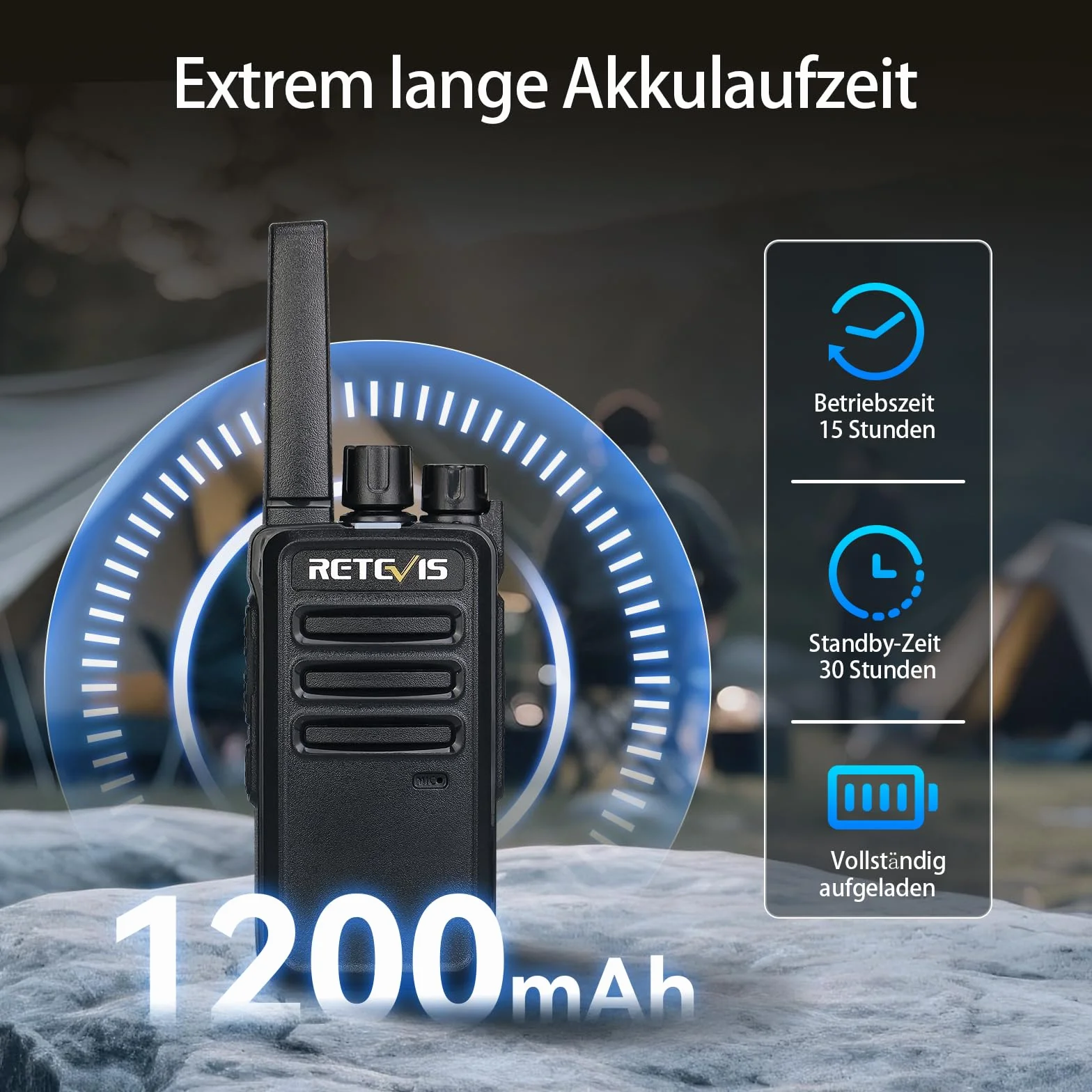 Retevis RT668 Walkie Talkie Krótkofalówki 16 Kanałów CTCSS/DCS VOX Akumulator 2 Sztuki