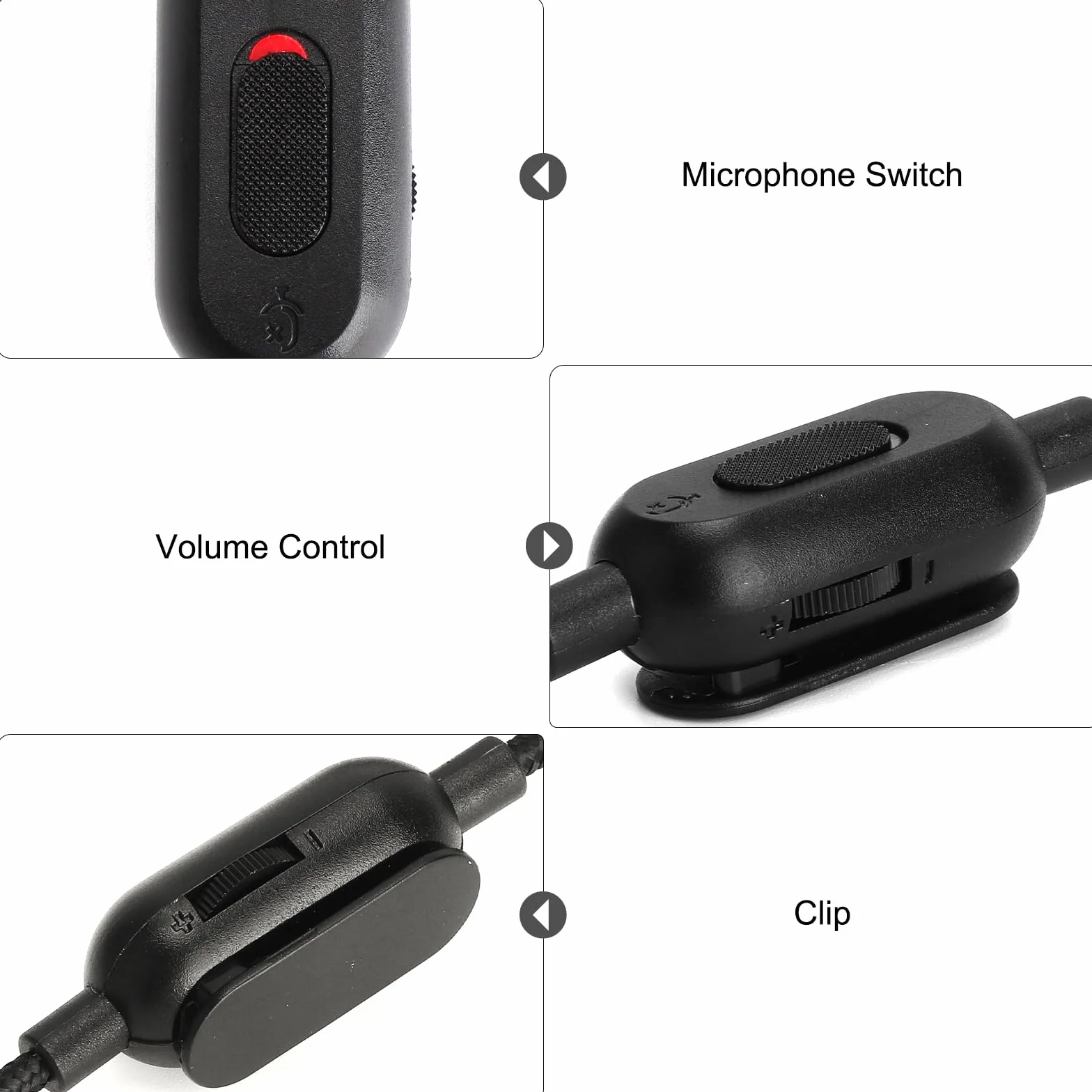 TNSLAND Zestaw słuchawkowy gamingowy, zapasowy kabel audio 200 cm, z regulacją głośności, kompatybilny z G Pro, G Pro X, G433, G233, czarny