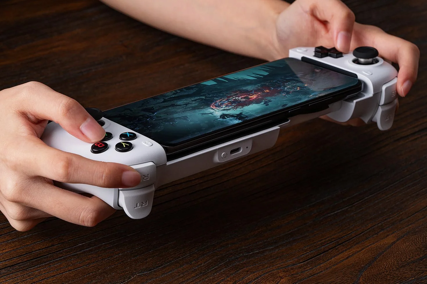8Bitdo Ultimate Mobile Gaming Controller for Android devices, Bluetooth Mobile Game Controller with Hall Effect Joysticks and Hall Triggers (Black)