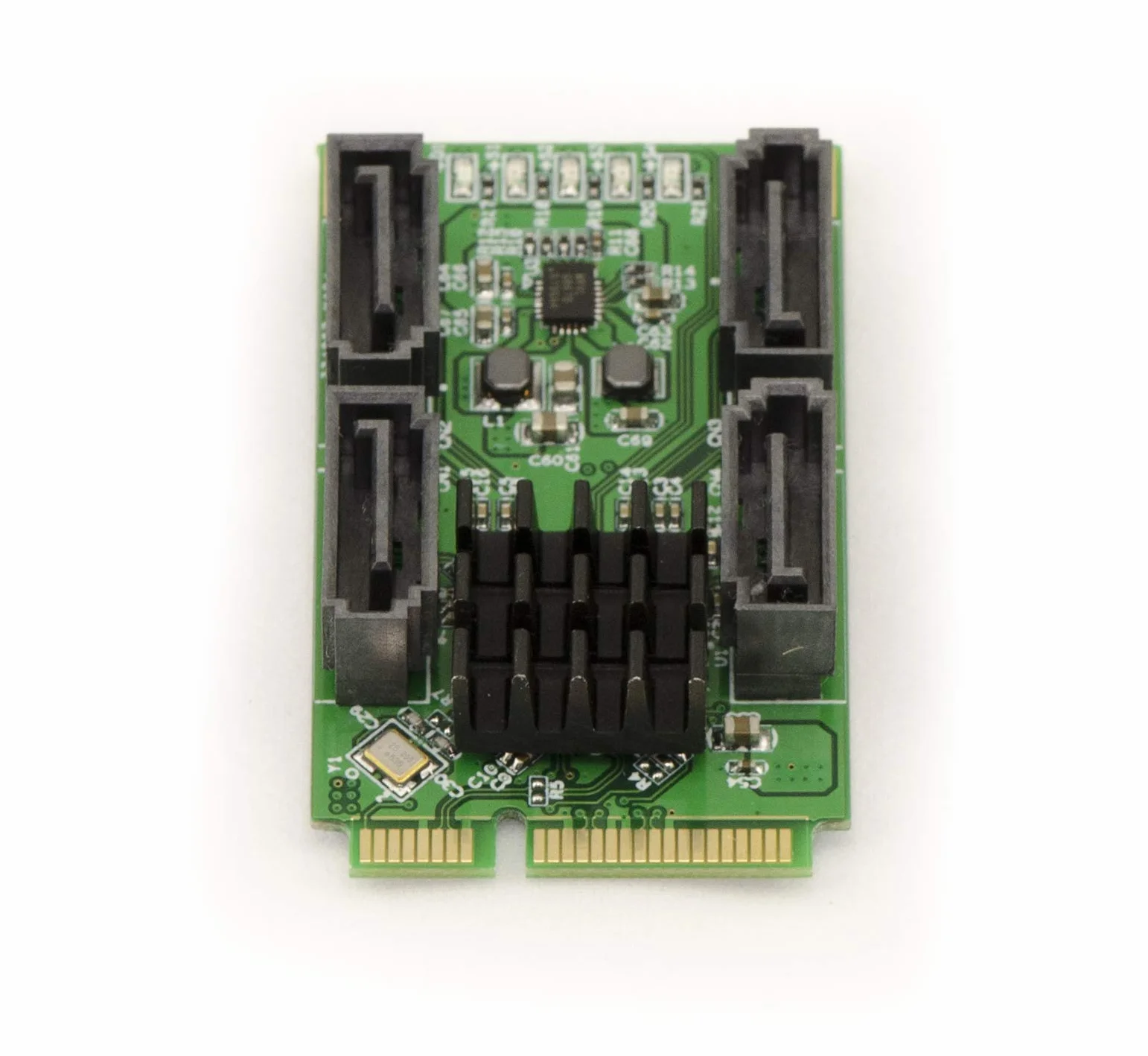 KALEA-INFORMATIQUE Karta kontrolera Mini PCI Express 4 porty SATA 3.0 6G Marvell