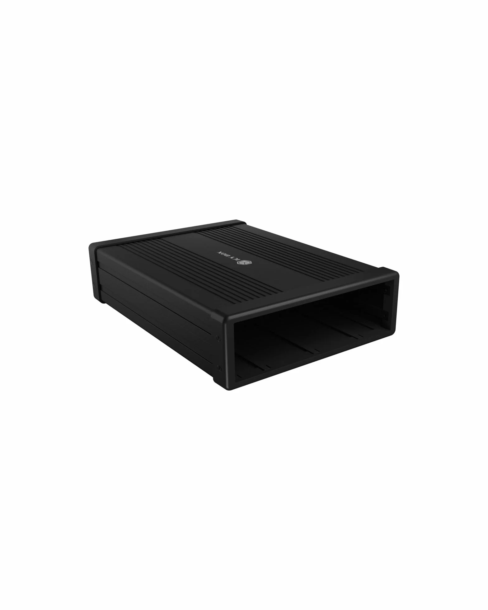 ICY BOX IB-525-U3 obudowa zewnętrzna do napędów Blu-ray i DVD USB 3.0 aluminium czarna 5,25 cala