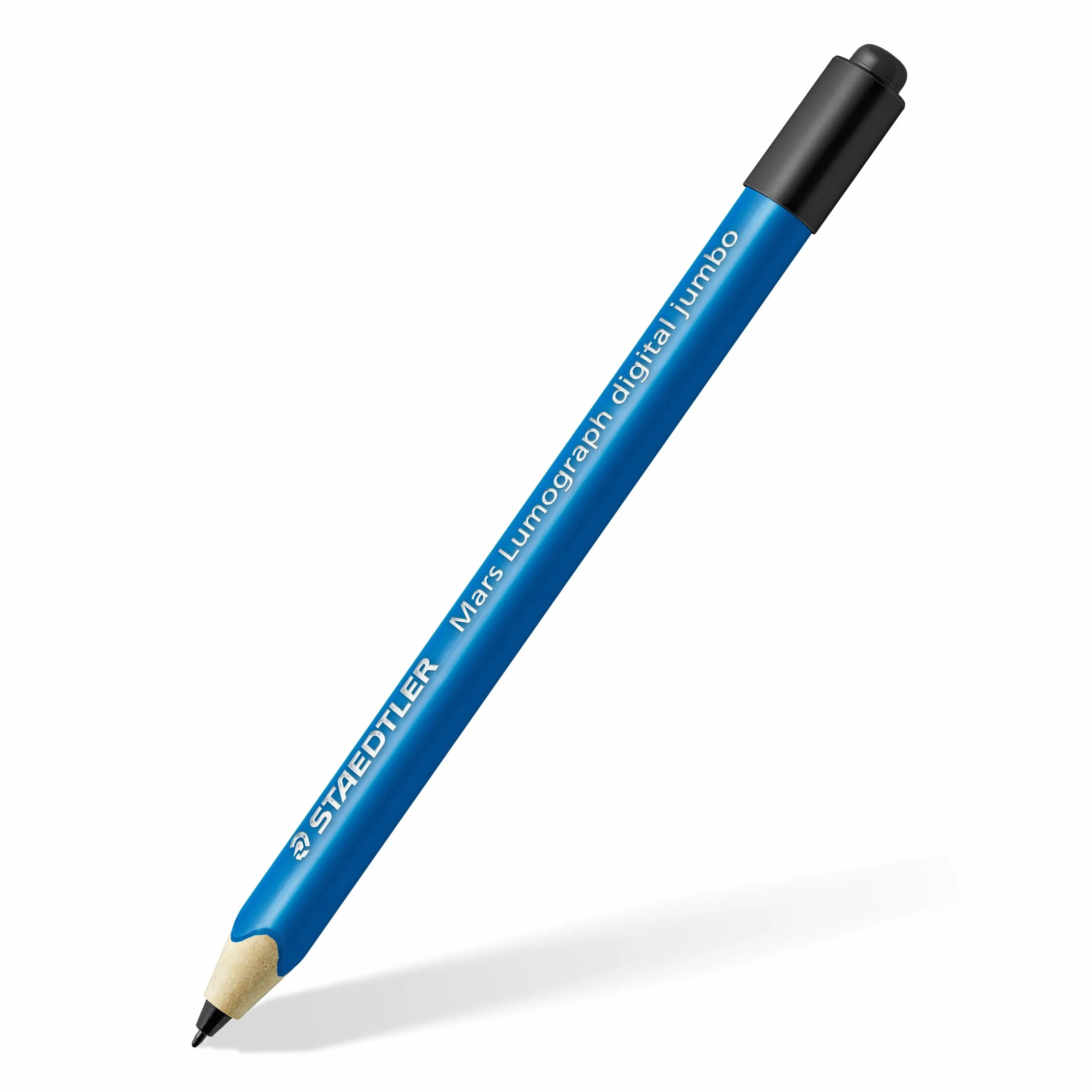 Staedtler Mars digital Jumbo 180J 22. EMR Stylus z miękką cyfrową gumką. Rysik do cyfrowego pisania, rysowania i mazania na ekranach dotykowych EMR (4096 poziomów ciśnienia, końcówka 0,7 mm)