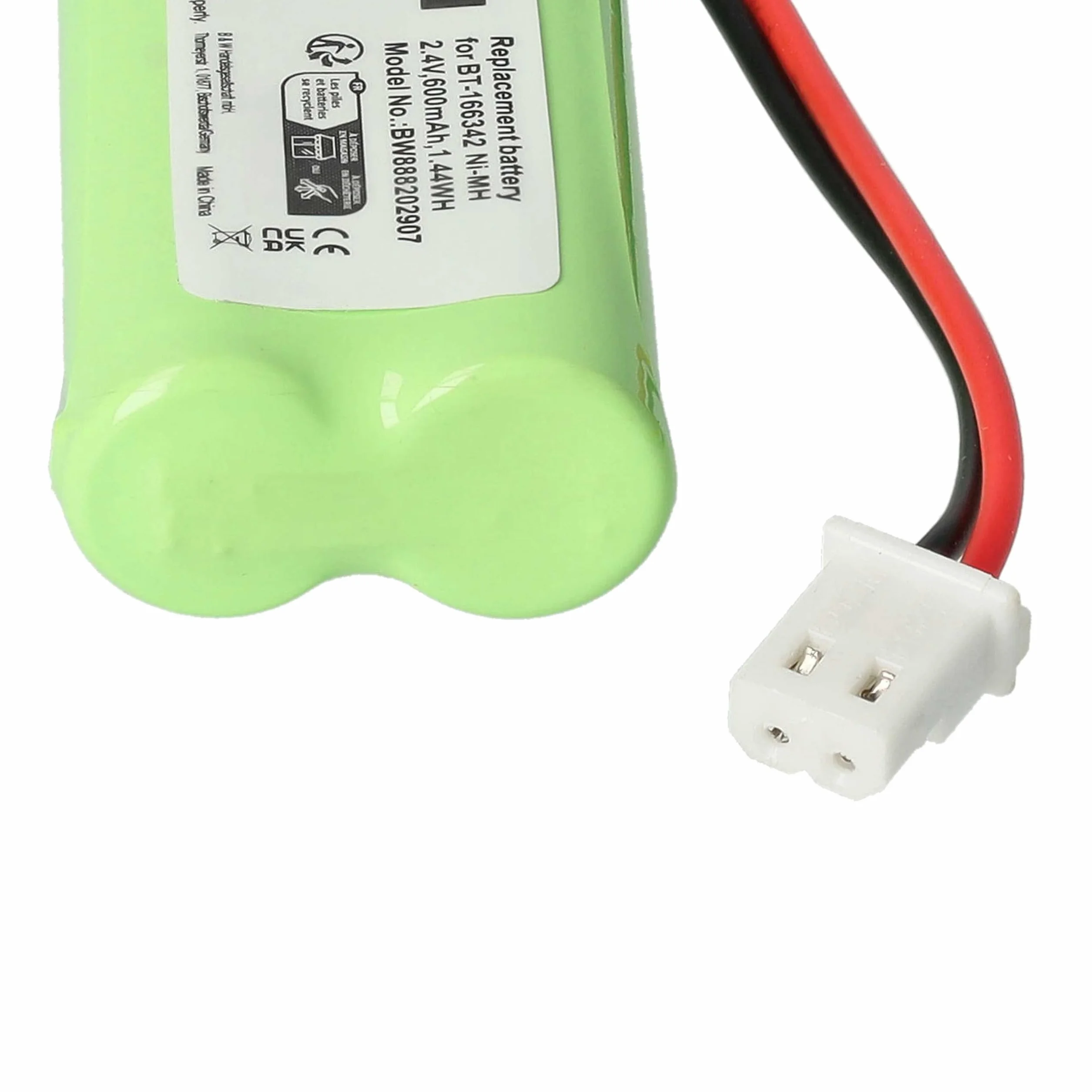 vhbw Akumulator kompatybilny z V-Tech BT162342, BT-162342, BT1623421, BT-1623421, BT166342 bezprzewodowy telefon stacjonarny (600 mAh, 2,4 V, NiMH)