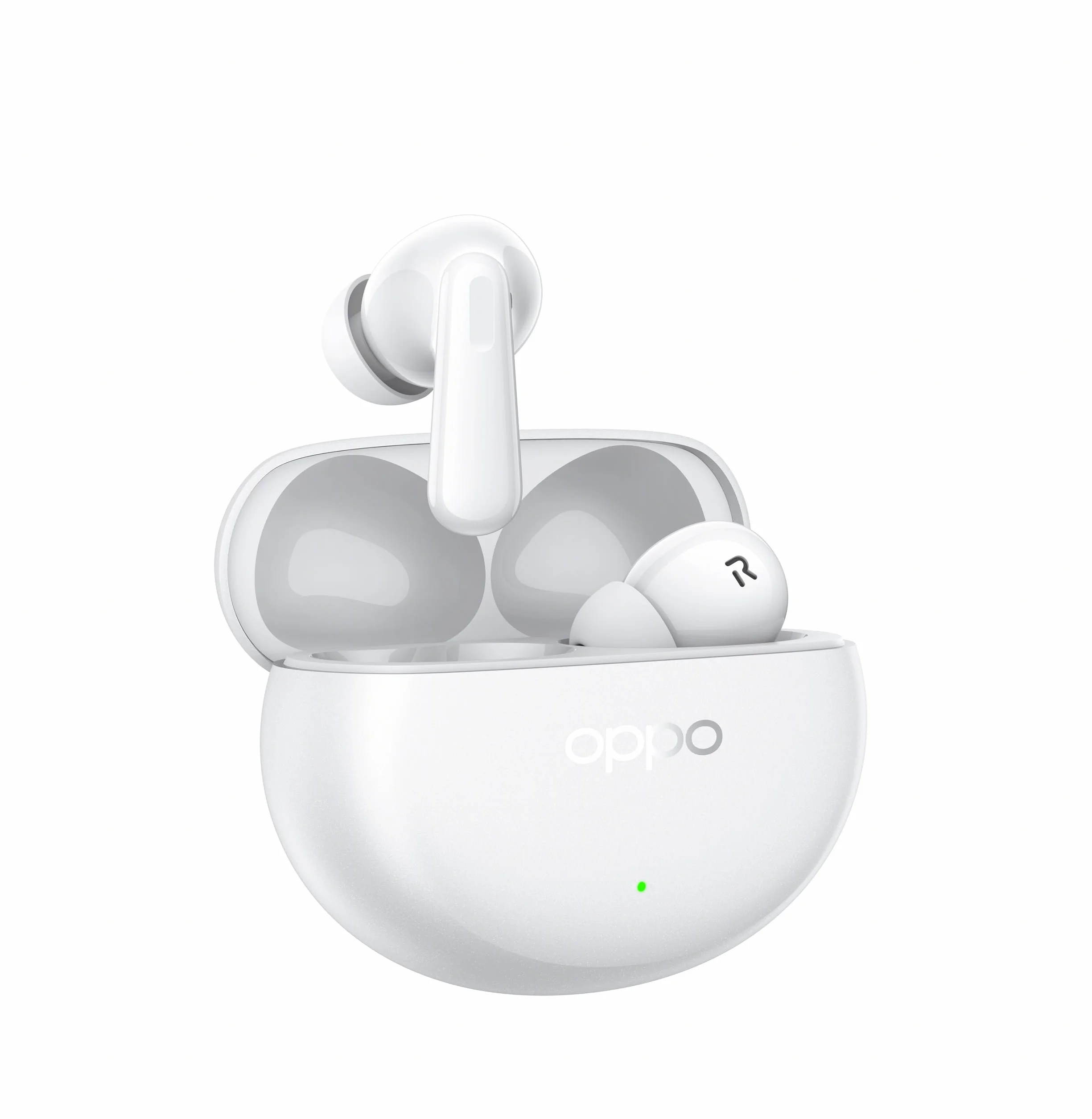 OPPO Enco Air4 Pro True Wireless, 44 h, sterownik 12,4 mm, Bluetooth 5.4, redukcja szumów AI, IP55, biały