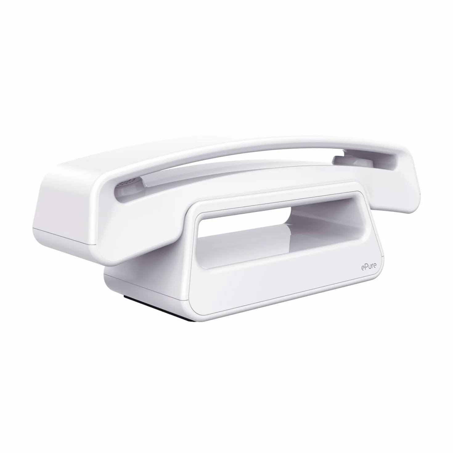 ALCATEL ePure Iconic Bezprzewodowy telefon stacjonarny DECT vintage duży wyświetlacz graficzny zestaw głośnomówiący blokada połączeń biały