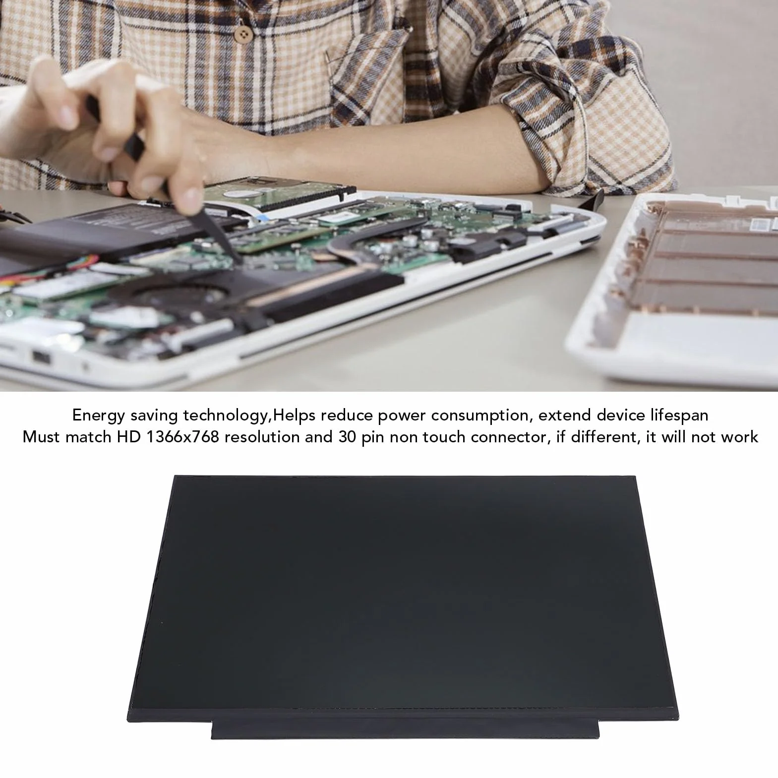 Ekran LCD NT140WHM NS0 V8.0 14-calowy 1366x768 do Notebooka