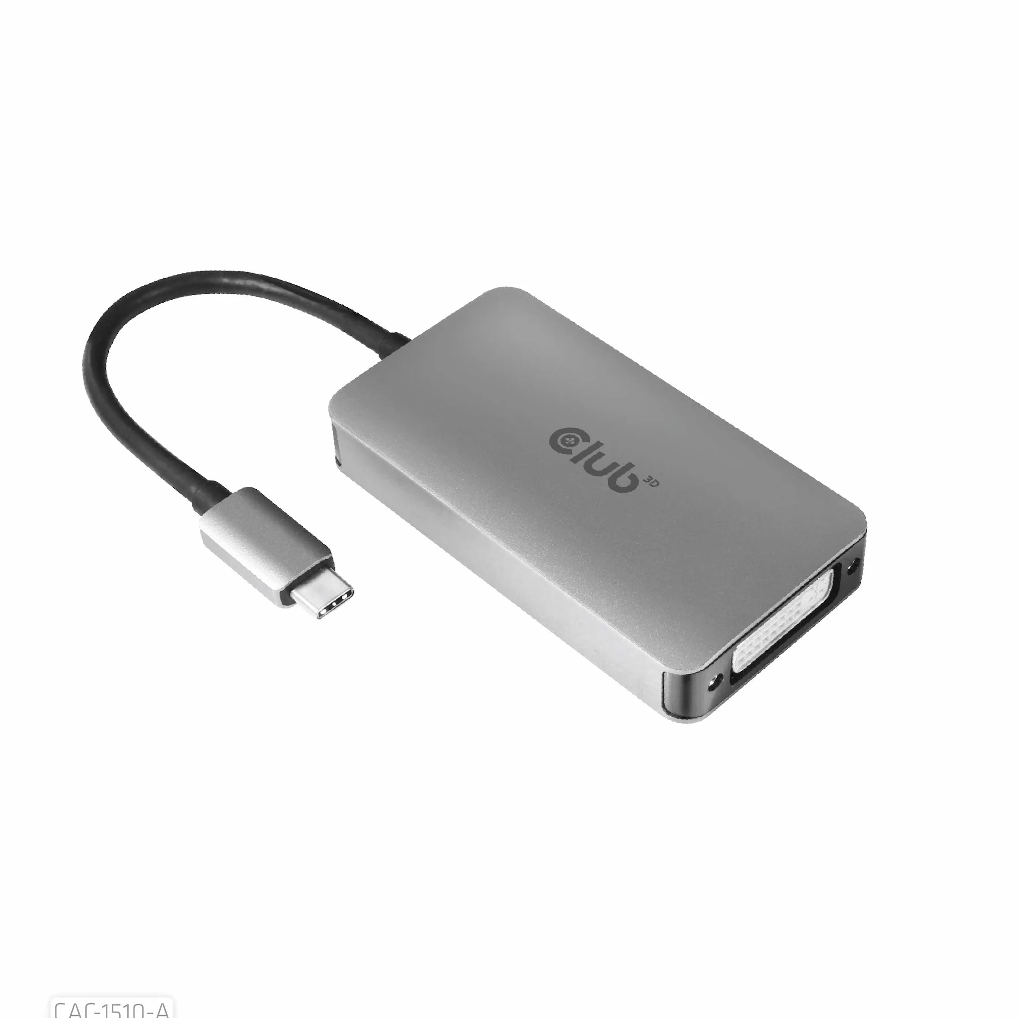 Club 3D 3D Gen1 Type-C na Dual Link DVI-D HDCP Off Version Aktywny adapter S/B do wyświetlaczy Apple Cinema Displays, CAC-1510-A