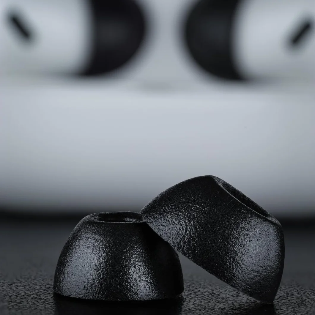Comply TrueGrip MAX Memory Foam wymienne zatyczki do Apple AirPods Pro 1 i 2 generacji czarne rozmiar L 3 pary