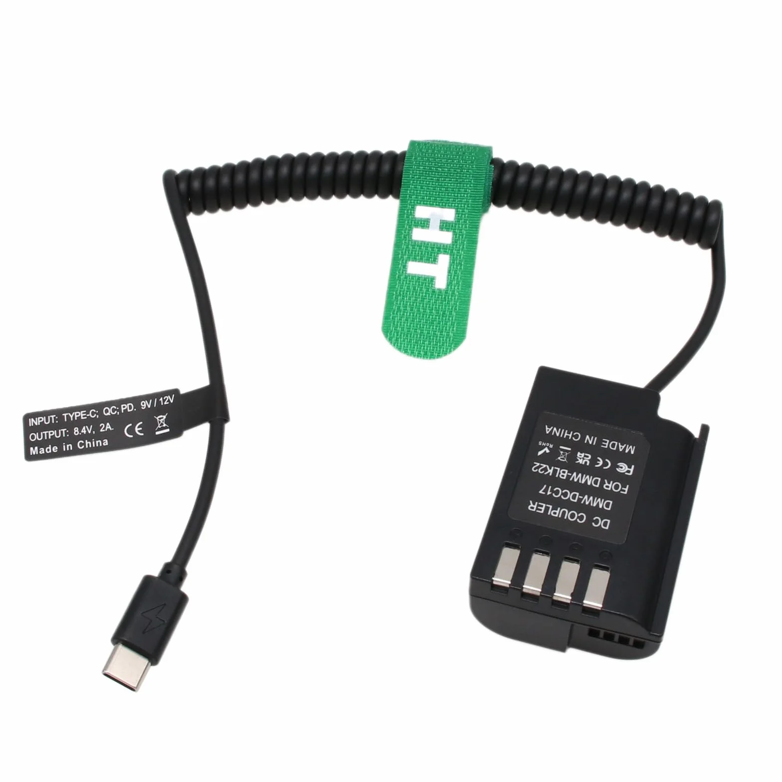 HangTon PD USB C Power dla Panasonic Lumix GH6, G9, G9M2, S5 II, S5 IIX, GH5 II, GH5S DSLR Camera 9V/12V Typ C do DMW-BLK22 DCC17 Bateria Dummy
