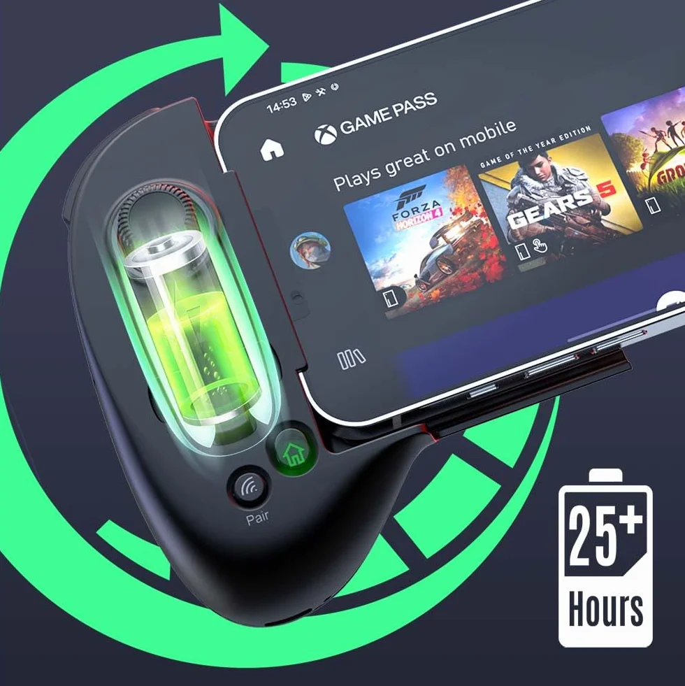 ShanWan Kontroler Android dla Androida/iOS, mobilny kontroler z mapowaniem przycisków, mobilny kontroler do gier Xbox Cloud Steam Link GeForce NOW MFi Arcade Games