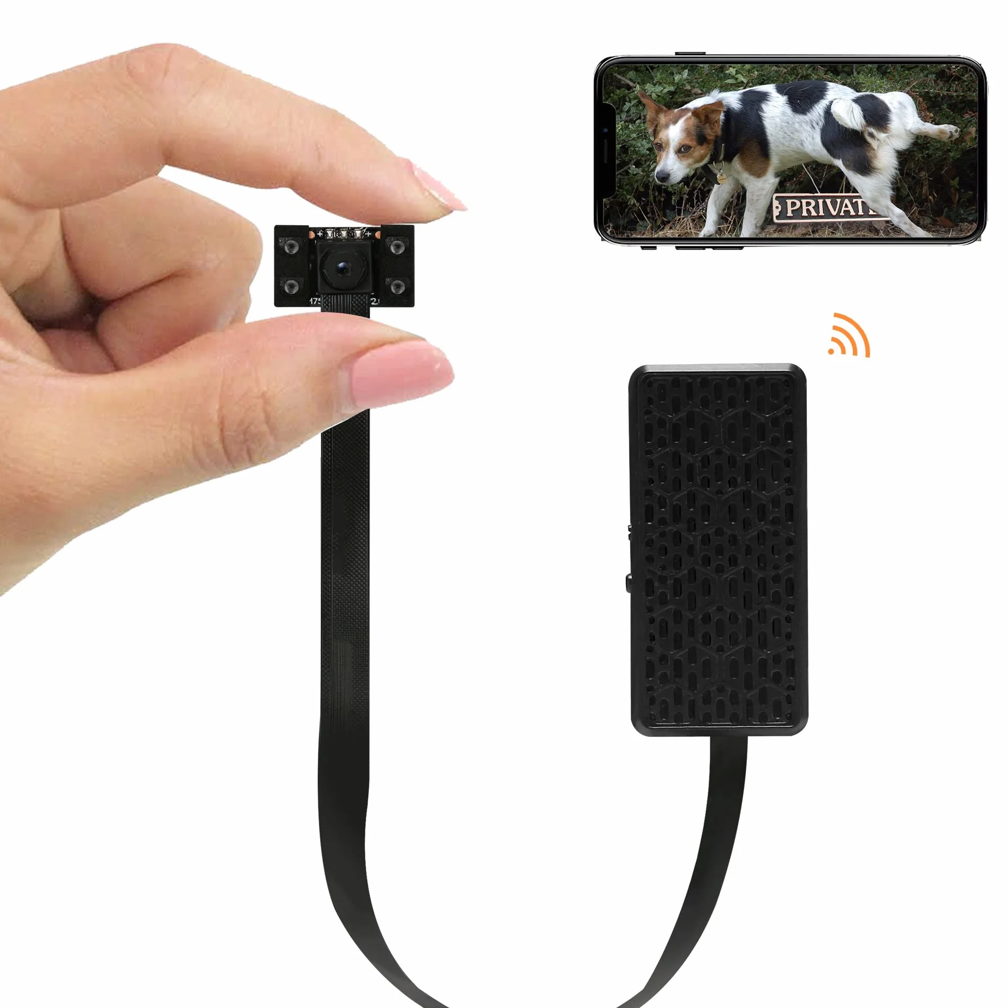 WIWACAM Mini kamera WLAN 4K Ultra HD kamera IP Wi-Fi z czujnikiem ruchu noktowizorem akumulatorem