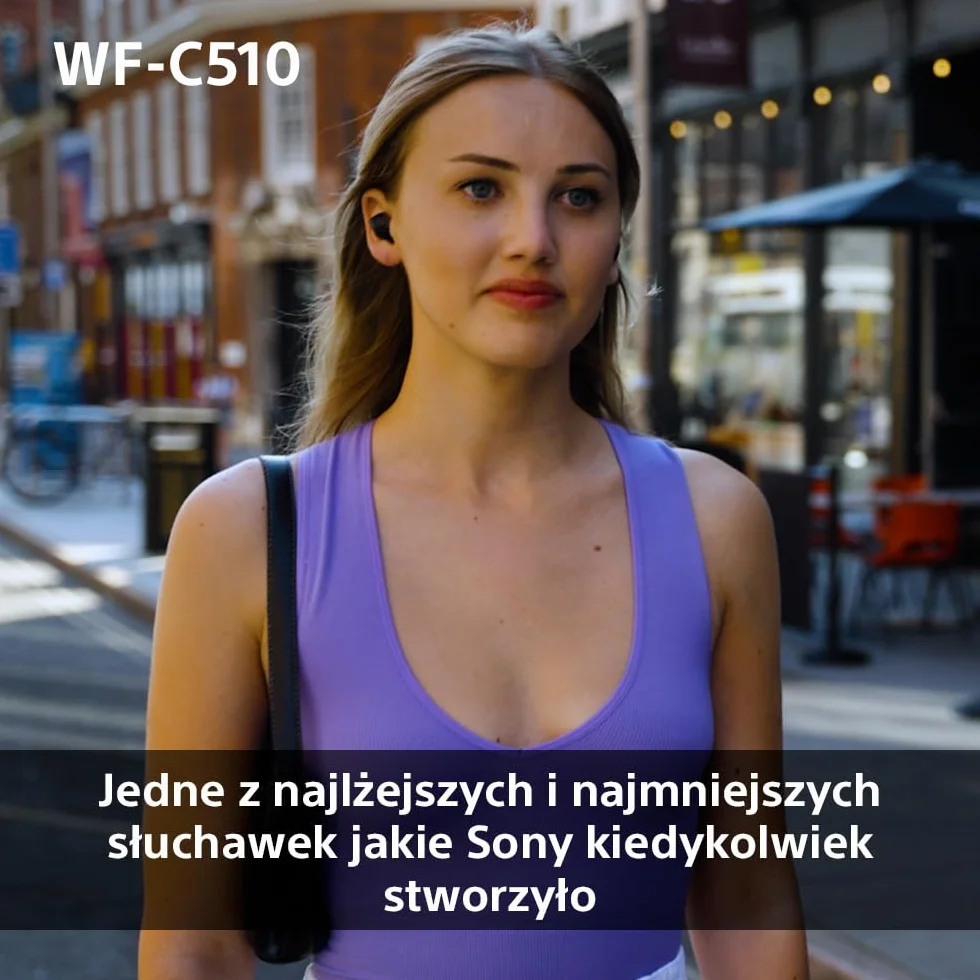 Sony TWS Słuchawki Douszne IPX4 Bluetooth Multipoint Ambient Sound Spotify Tap Szybkie Ładowanie Bateria 22 Godz Czarne