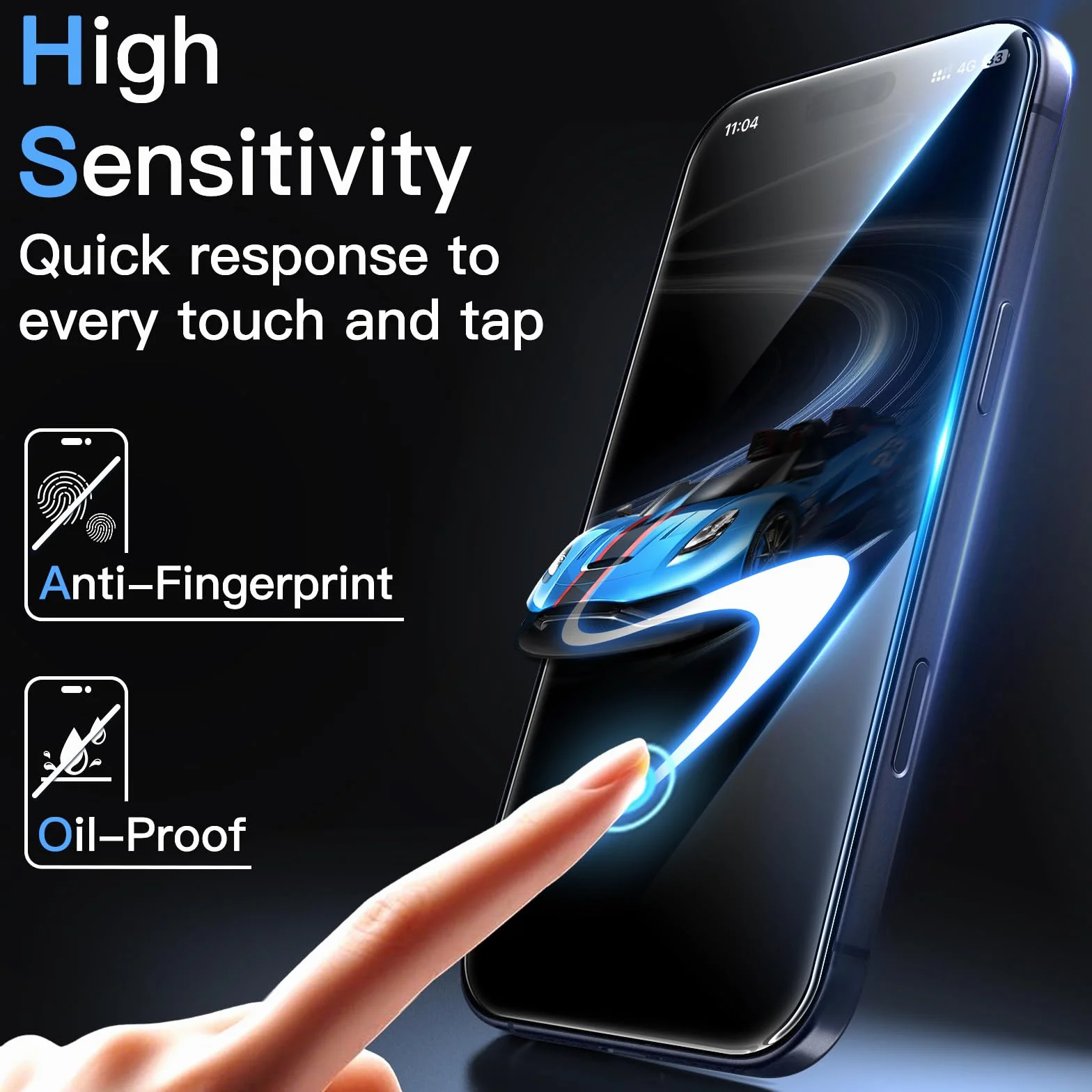 JETech Ochraniacz Ekranu dla iPhone 17 Pro 6,3 Cala z Ochraniacz Obiektywu Aparatu, Narzędzie Łatwej Instalacyjne, Twardości 9H Szkło Hartowane Film, HD Przejaśniać, 2 Sztuki Każdy