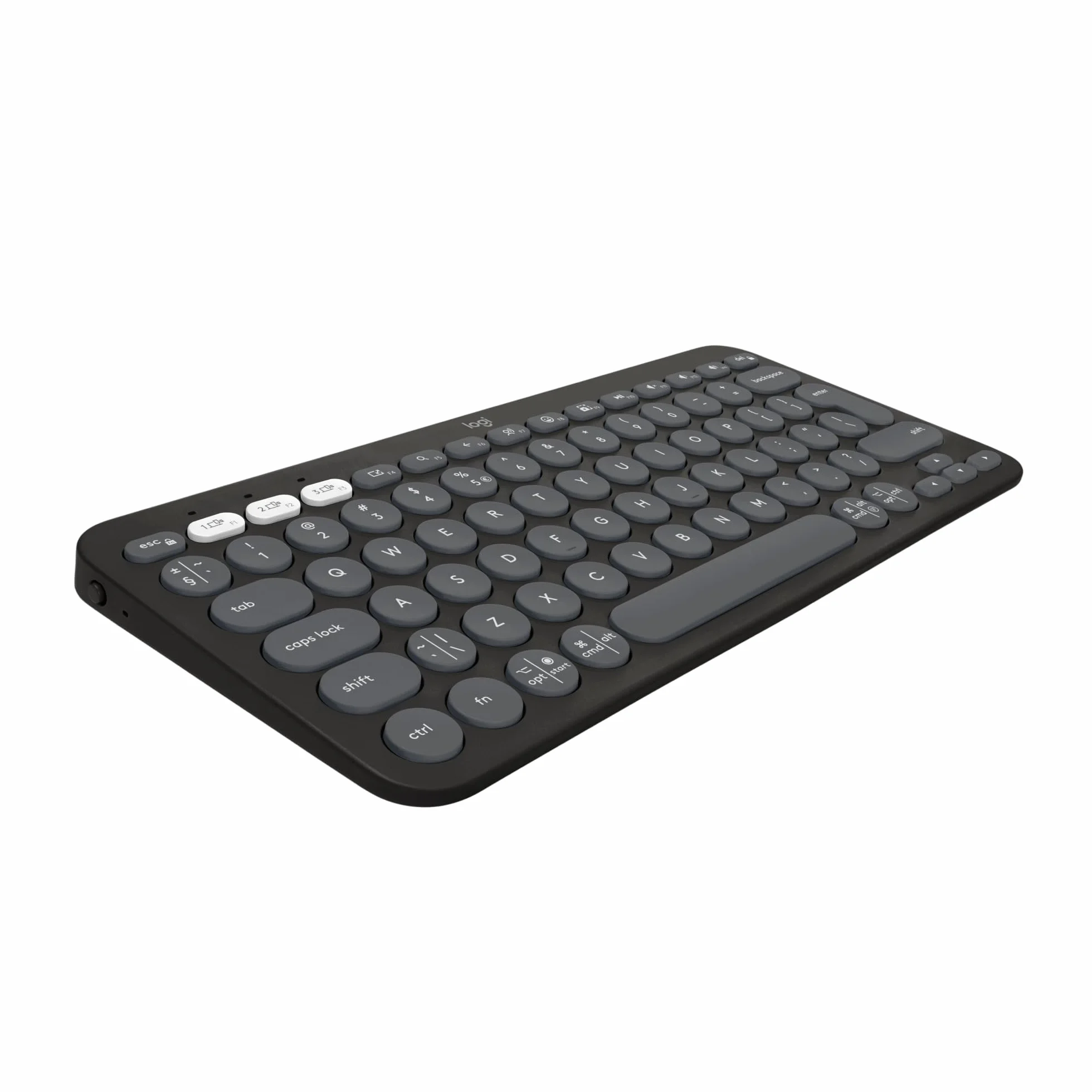 Logitech Pebble Keys 2 K380s Bezprzewodowa Klawiatura Bluetooth QWERTY Grafit