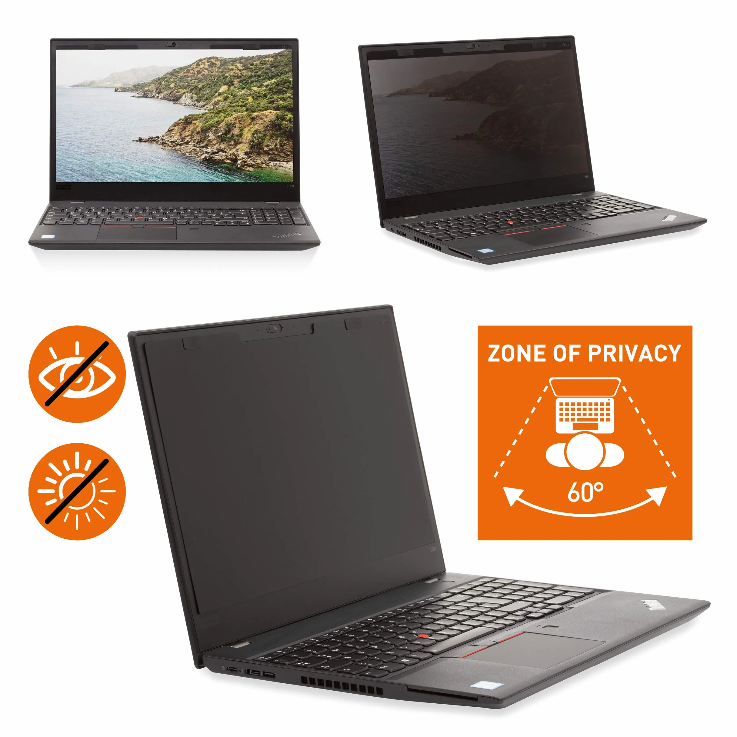 Durable Wytrzymały magnetyczny filtr prywatności do ekranów 16'' 16:10, z torbą i ściereczką do czyszczenia, szary/antracytowy, 513957