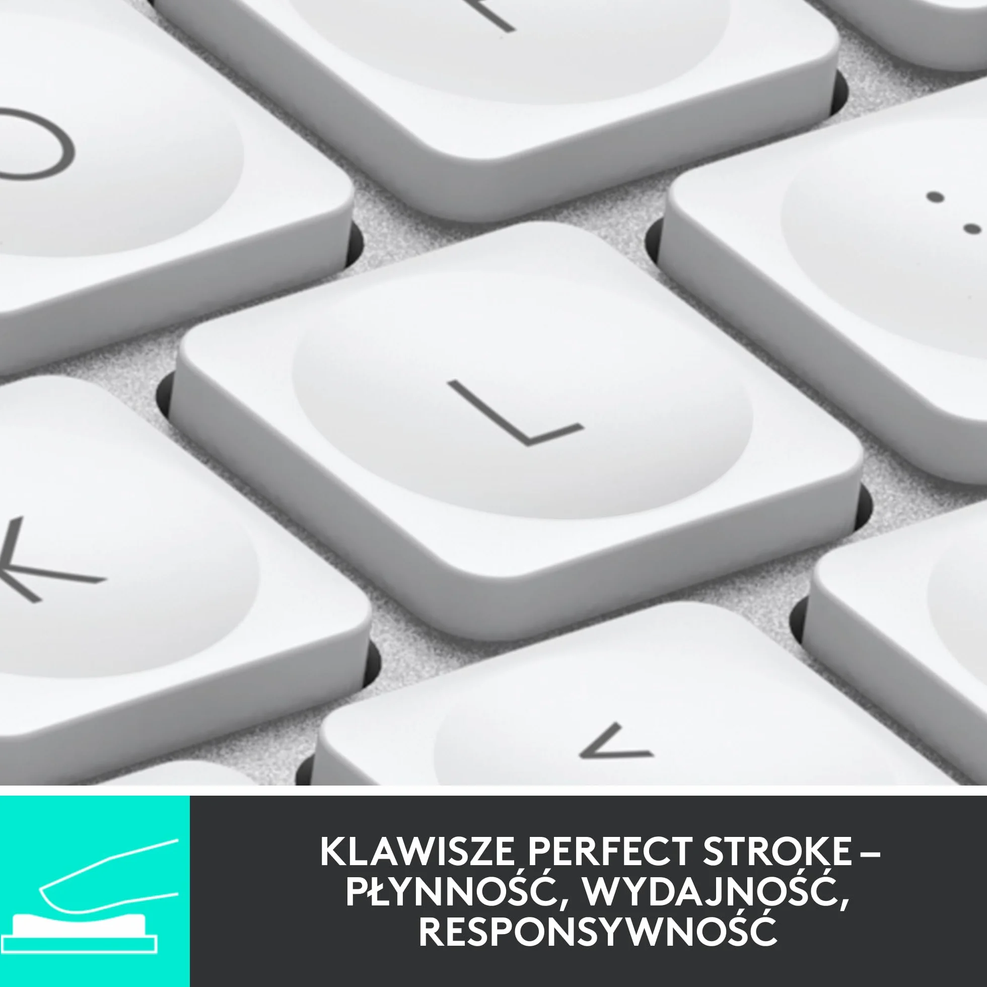 Logitech MX Keys Mini for Mac Mała klawiatura bezprzewodowa Bluetooth podświetlane klawisze USB-C Jasnoszary