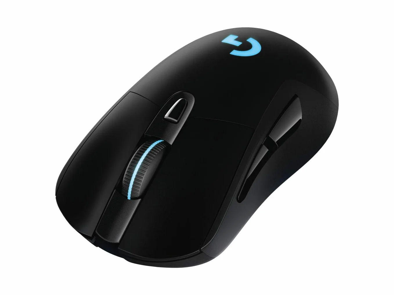 Logitech G703 LIGHTSPEED Bezprzewodowa mysz dla graczy, czujnik HERO 25K DPI, RGB, regulowana waga, 6 programowalnych przycisków, długi czas pracy baterii, kompatybilna z POWERPLAY, PC/Mac - Czarny