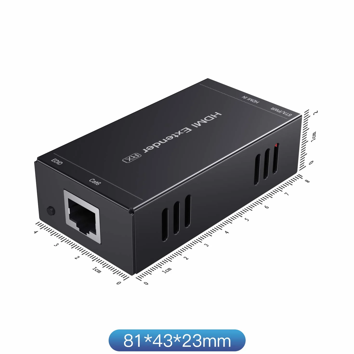 PWAYTEK Przedłużacz HDMI 1080p 60 Hz 3D Cat5e Cat6 Cat7 Full HD 50 m EDID POC nadajnik odbiornik