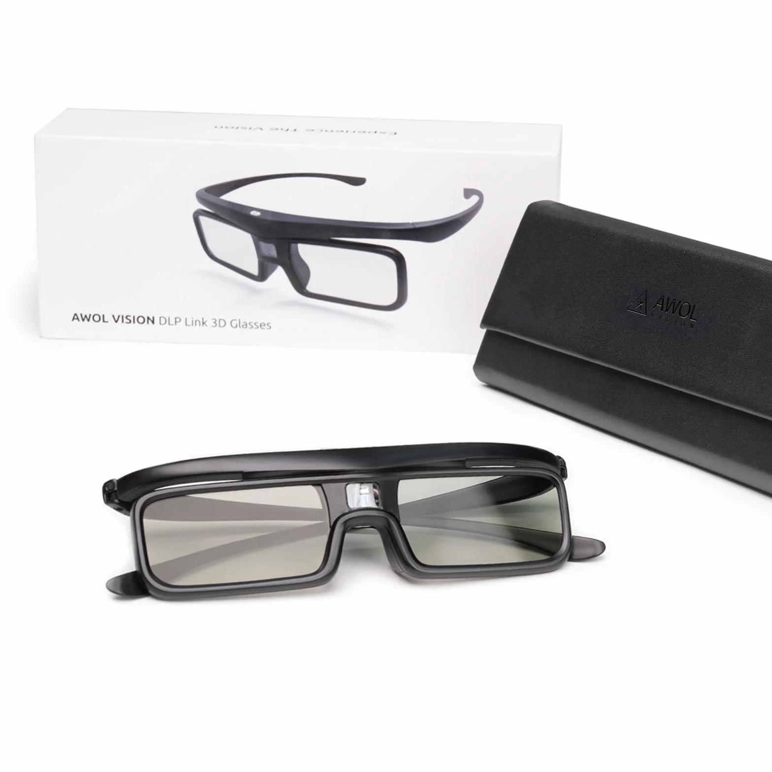 AWOL VISION DLP Link Okulary 3D Aktywna Migawka Kompatybilne z LTV-2500 LTV-3500 Vanish TV 1 Pakiet