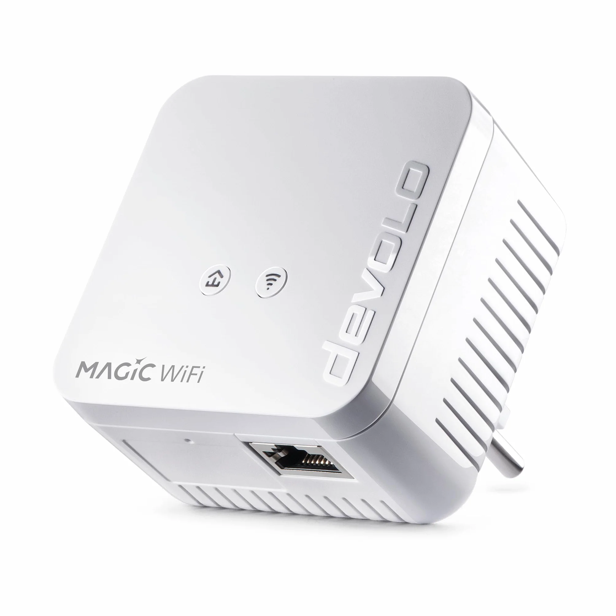devolo Adapter WLAN Powerline, mini przedłużacz WiFi Magic 1 - do 1200 Mbit/s, wzmacniacz sieciowy WLAN, 1x złącze LAN, dLAN 2.0, biały