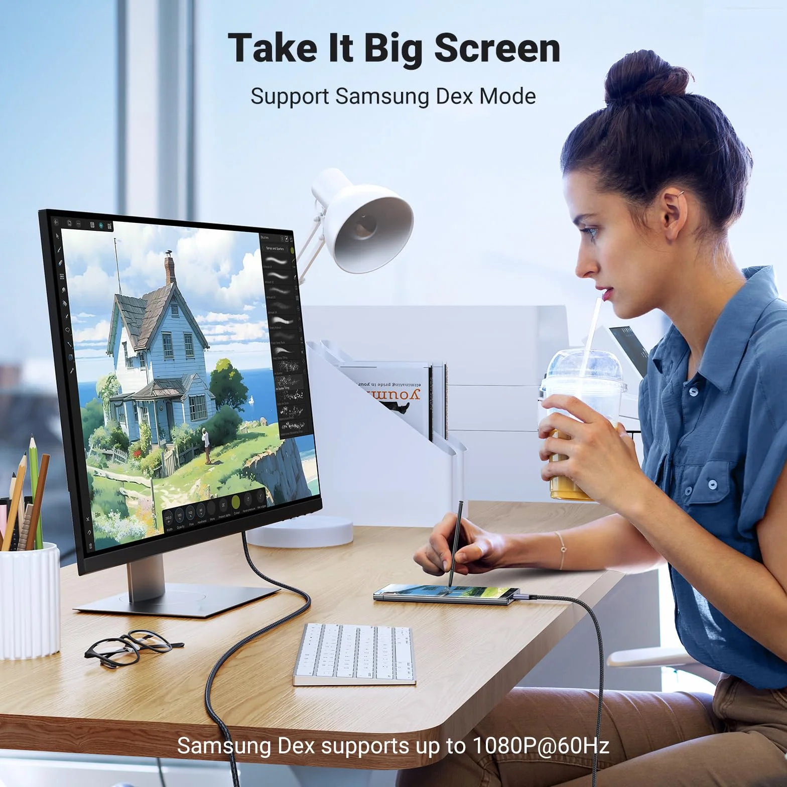 UGREEN USB C do kabla HDMI 2.1 8K@60Hz 4K@240Hz Ultra High Speed HDR HDCP 2.3 Thunderbolt 4/3 2M