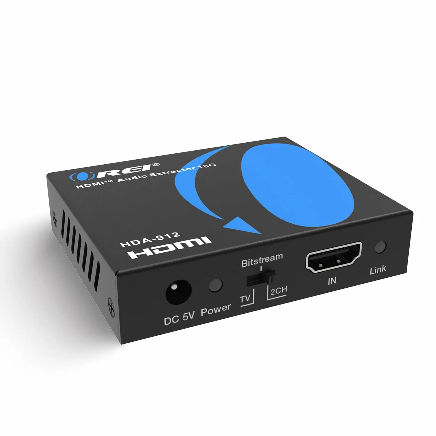 Orei Ekstraktor audio 4K HDMI, UltraHD 4K przy 60Hz 18G HDMI 2.0 konwerter audio SPDIF + wyjście 3,5 mm HDCP 2.2 - Dolby Digital/DTS Passthrough CEC, HDR, Dolby Vision, HDR10 obsługa (HDA-912)