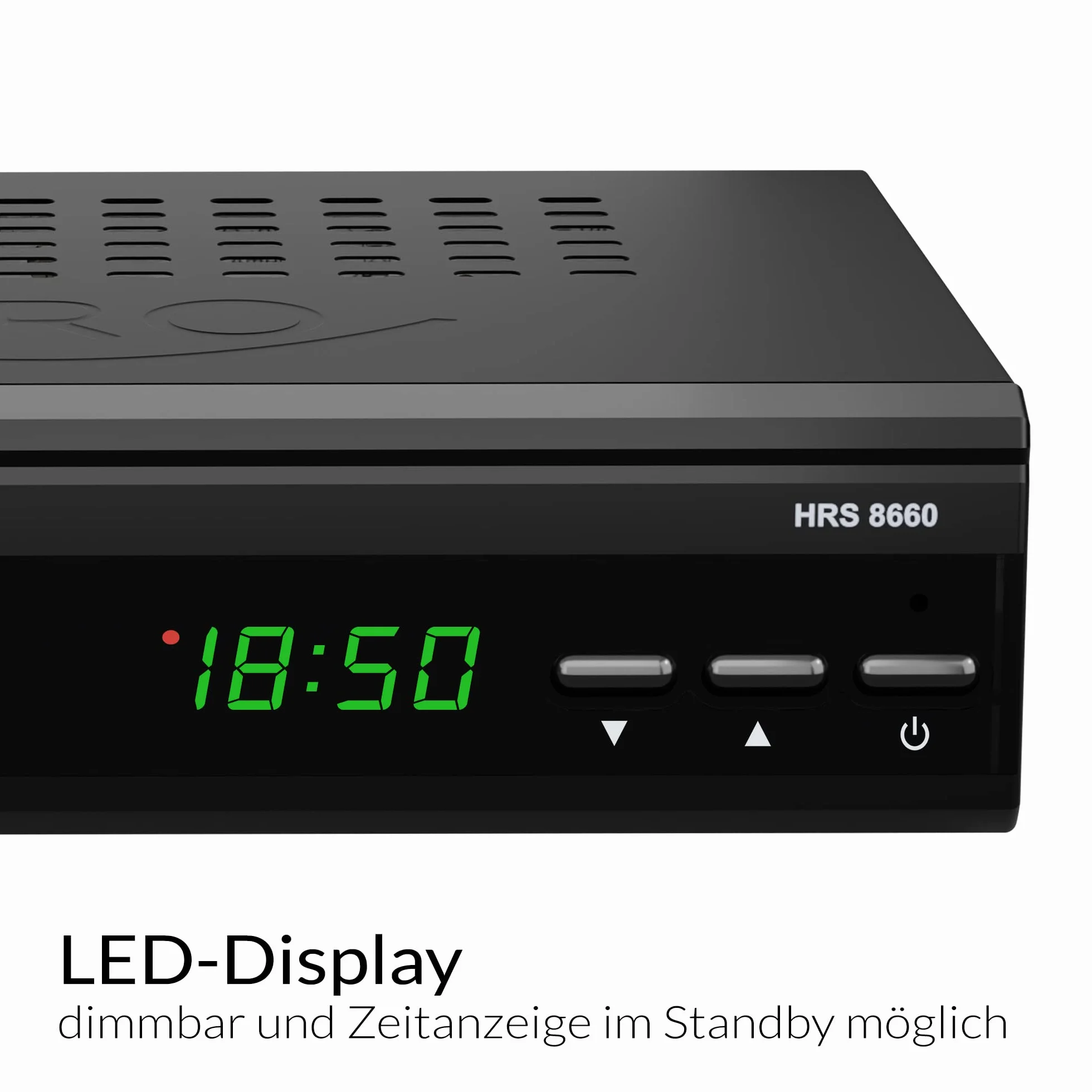 XORO HRS 8660 cyfrowy odbiornik satelitarny, lista programów Astra 19.2, zaprogramowana lista kanałów, PVR-Ready, Timeshift, odtwarzacz multimedialny USB, wyświetlacz LED, łatwa instalacja