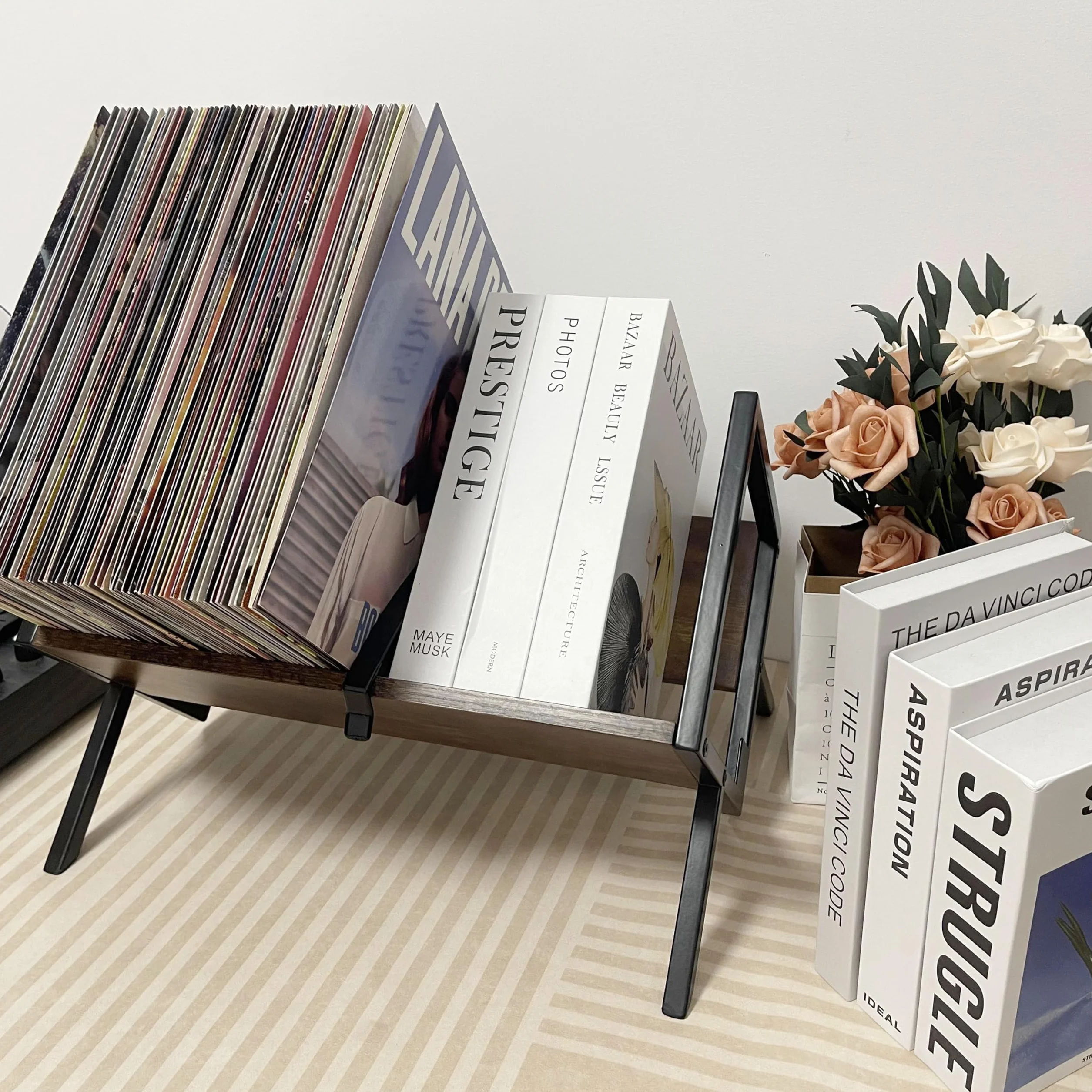 Uchwyt do przechowywania albumów, 30,5 cm, 70płyta, stojak ekspozycyjny, organizator