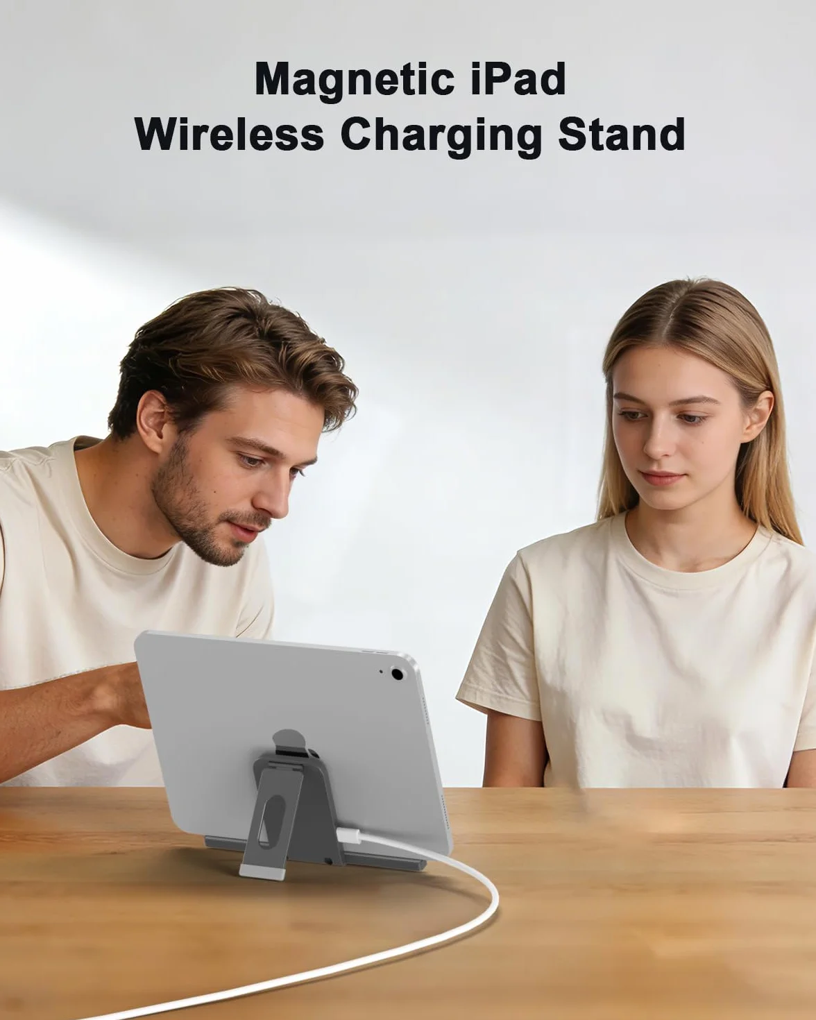 Magnetyczna bezprzewodowa ładowarka do iPada 10. generacji 18 W Smart Connector stojak szybkie ładowanie z kablem USB-C