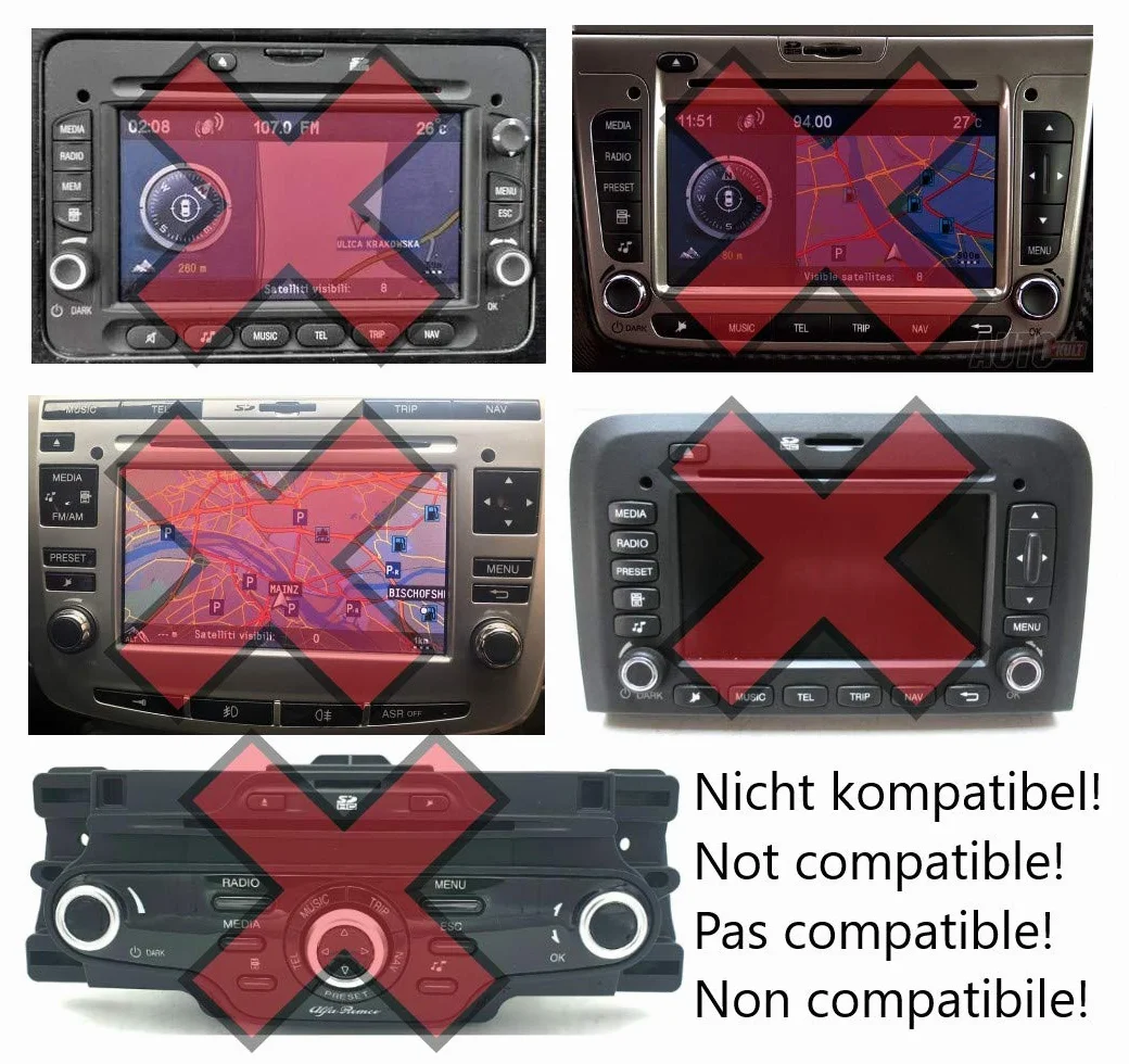 BlueMusic Bluetooth Audio Music Adapter kompatybilny z ALFA Romeo 147 156 159 Mito Giulietta Brera GT Spider - FIAT 500 Bravo Doblo Ducato Panda Punto Stilo Idea Croma - LANCIA Musa Ypsilon Delta