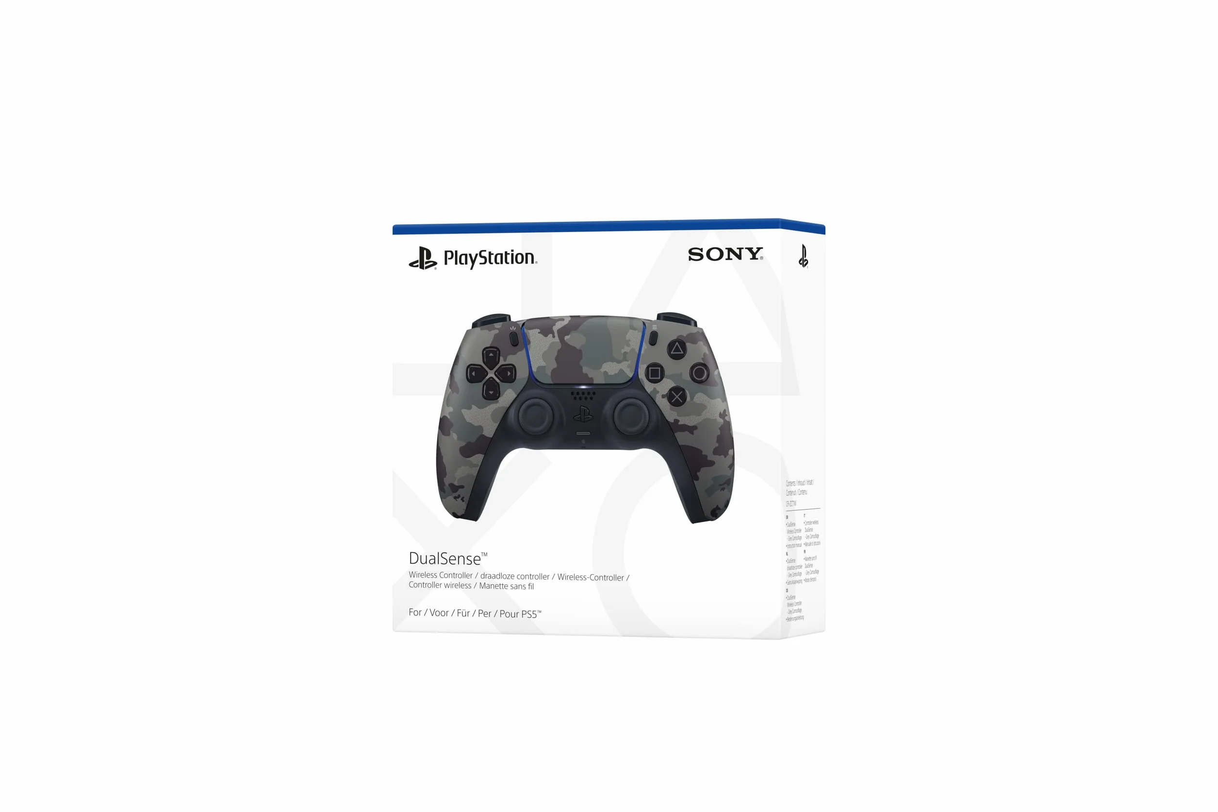 Sony Manette DualSense Grey Camo