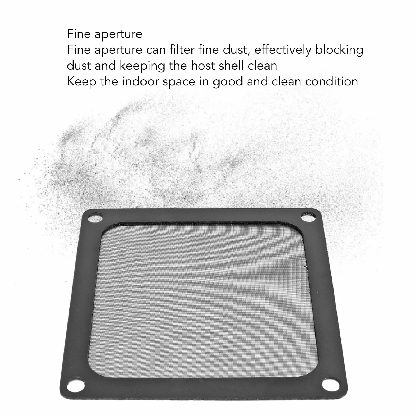 5 Sztuk 80mm X 80mm Wentylator do Obudowy Komputera Filtr Przeciwpyłowy PC Osłona Siatkowa Filtra Grille z ramką magnetyczną, Kolor Czarny