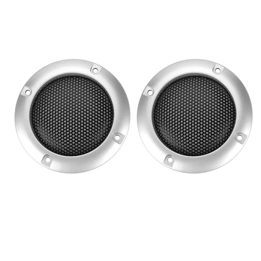 2x maskownica głośnika, 2-calowa osłona głośnika dekoracyjna kratka kratka ochronna kratka dekoracyjna, osłona mini systemu audio kratka maskownica ochronna głośnika osłona maskownicy głośników (srebrna)