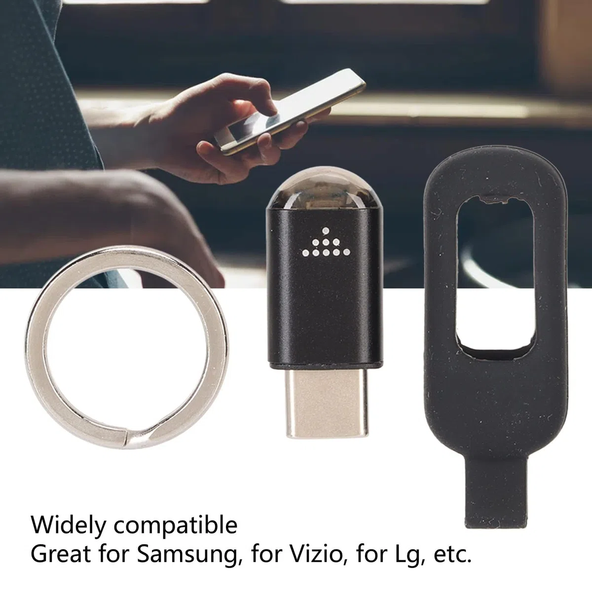 Uniwersalny Zdalny Adapter do Kontrolera na podczerwień do Smartfona, Adapter do Pilota na podczerwień do Smartfona, Mini Pilot do Samsunga dla dla