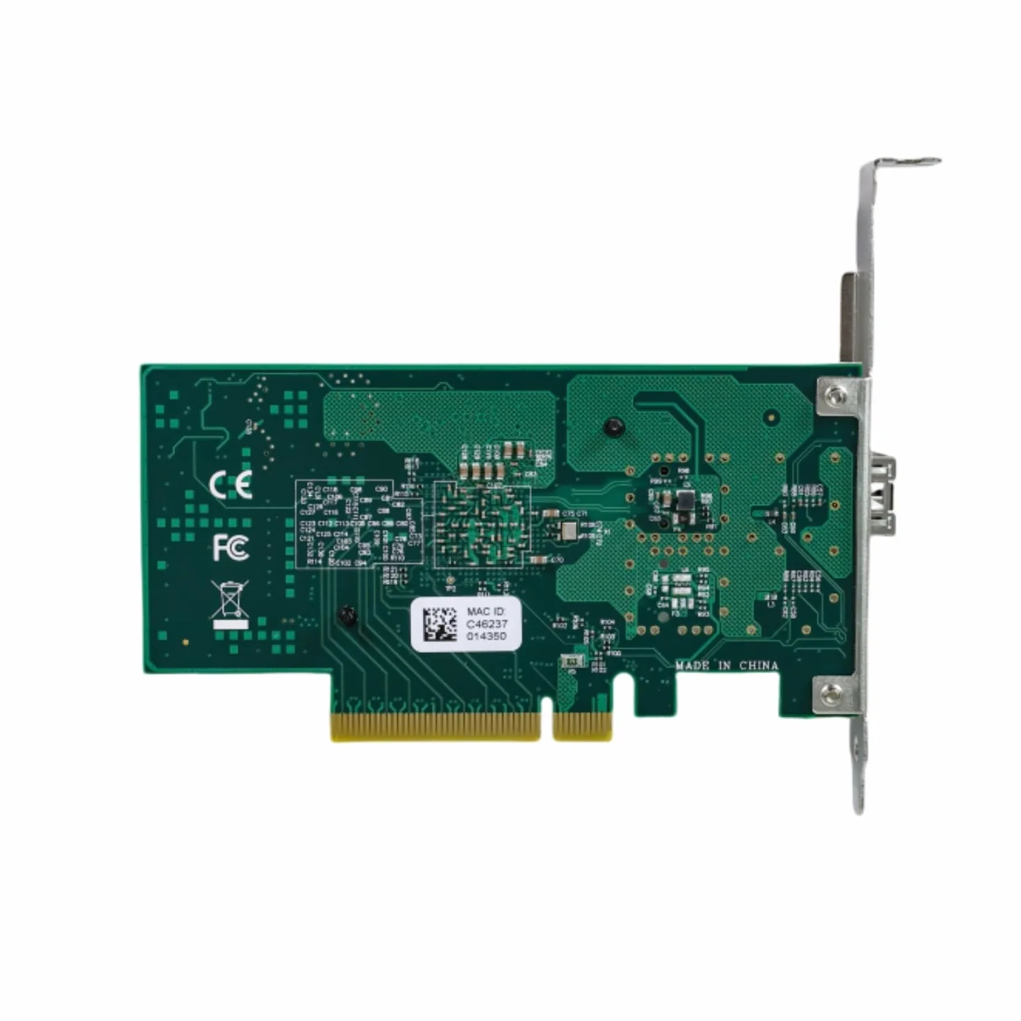 QSFPTEK 10G SFP+ Karta Sieciowa, 10Gb Single Port Ethernet karta z chipsetem Intel 82599EN with Intel X520-DA1, PCIe 2.0x8, 10 Gbit/s karta LAN-NIC, obsługa PCI-E dla Windows 7/8/10/Linux/Vmware