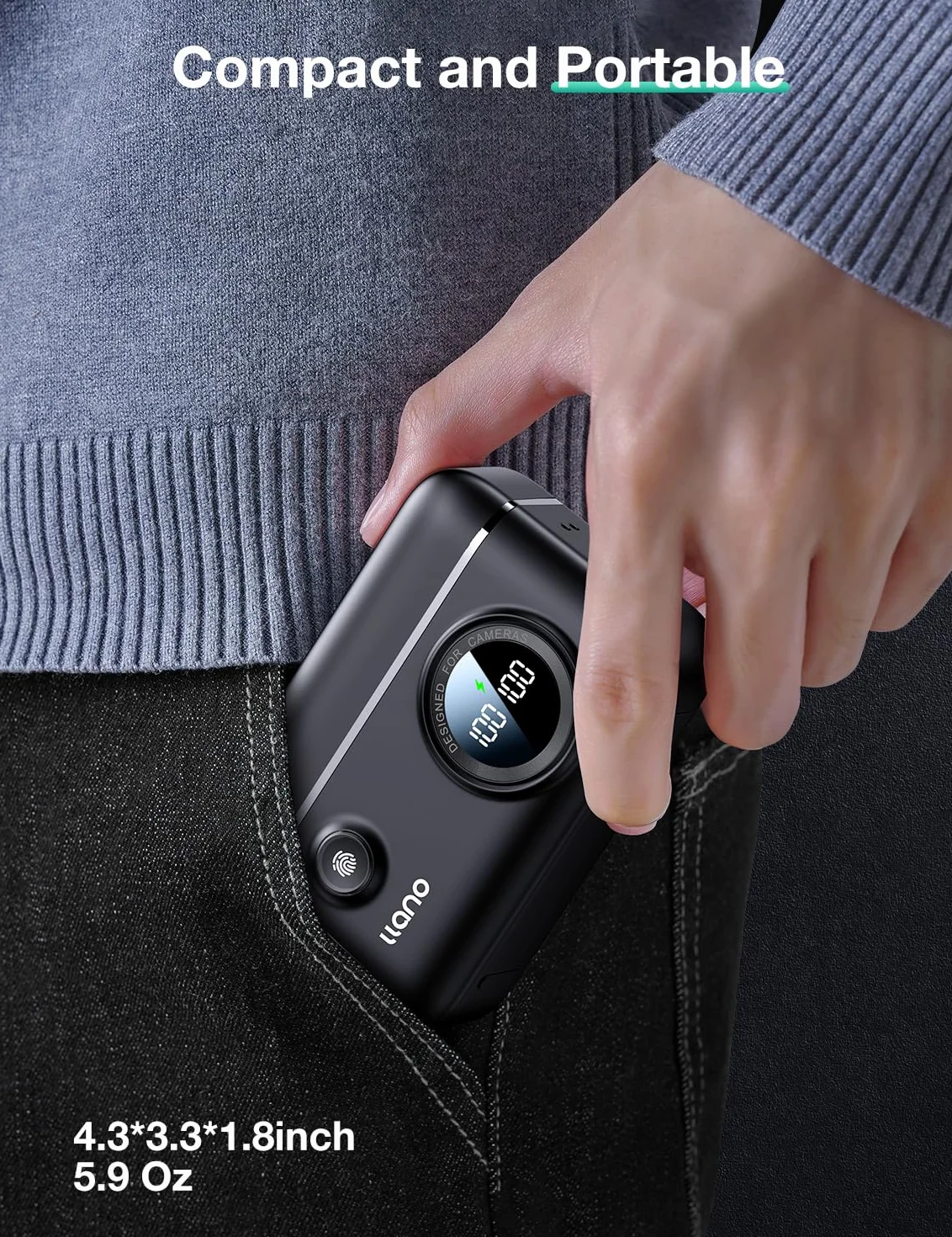 llano NP-FZ100 18W USB-C ładowarka do baterii Sony A7 III A7R V A7C A9 A6700 A6600 ZV-E1 FX3 FX30