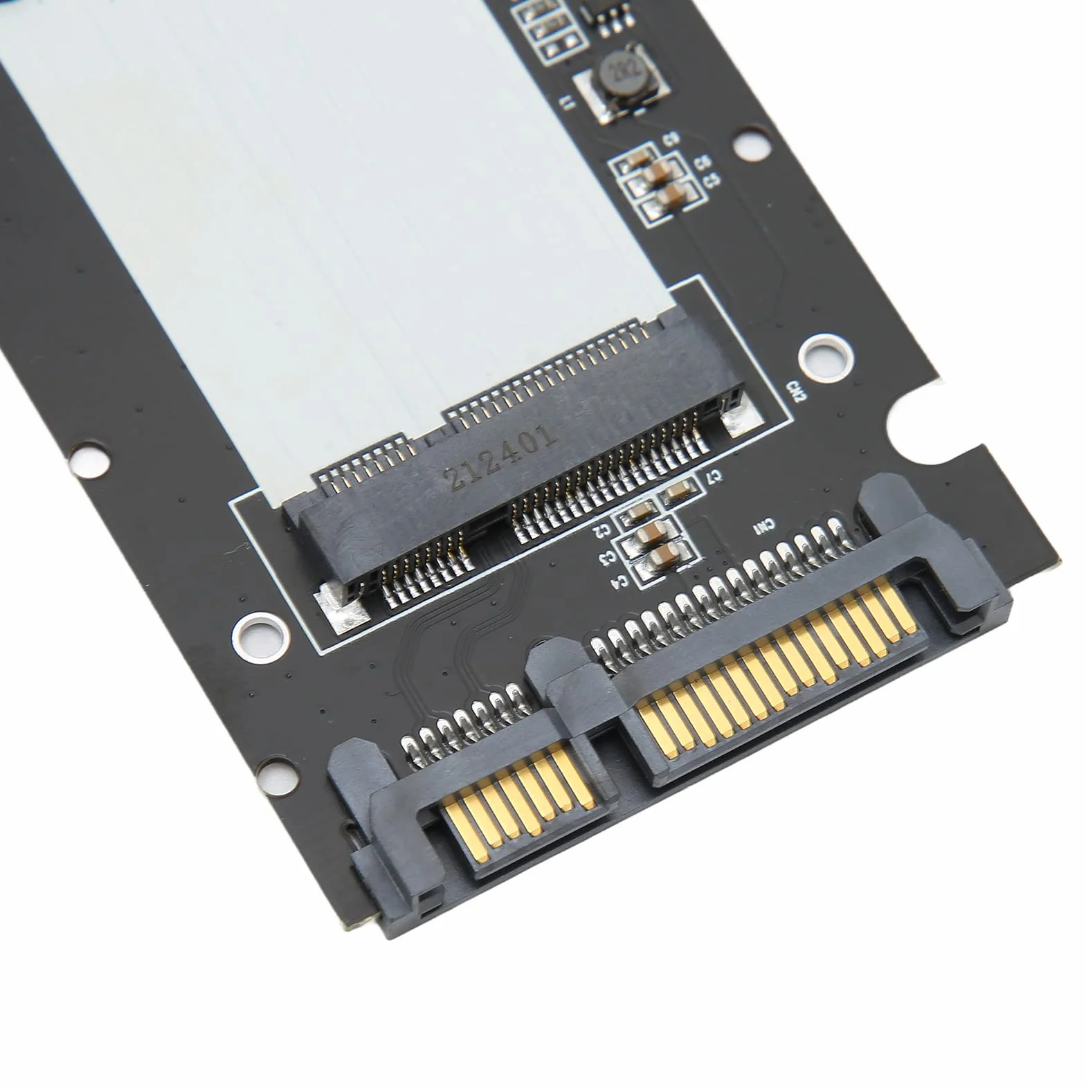 Adapter MSATA do SATA III 6 Gb/s Interfejs Szybkiego Transferu Pamięci Masowej Karta Konwertera Dysku Twardego Mini Dysk Twardy Sata o Wysokiej Wydajności, dla Dysku SSD MSATA 26.8/50.95mm