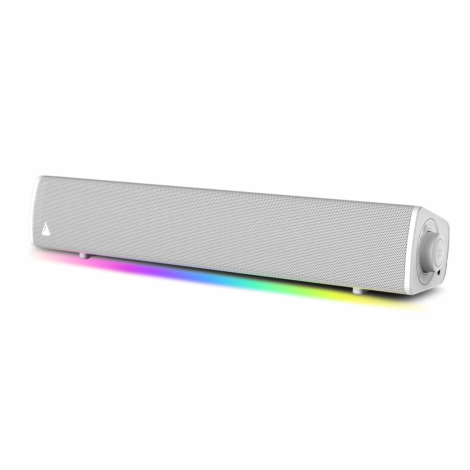 CREATIVE Sound Blaster GS3 (biały) kompaktowy soundbar RGB do gier z technologią SuperWide, zasilany przez USB, Bluetooth 5.4, port wyjścia słuchawkowego, do komputerów PC i Mac