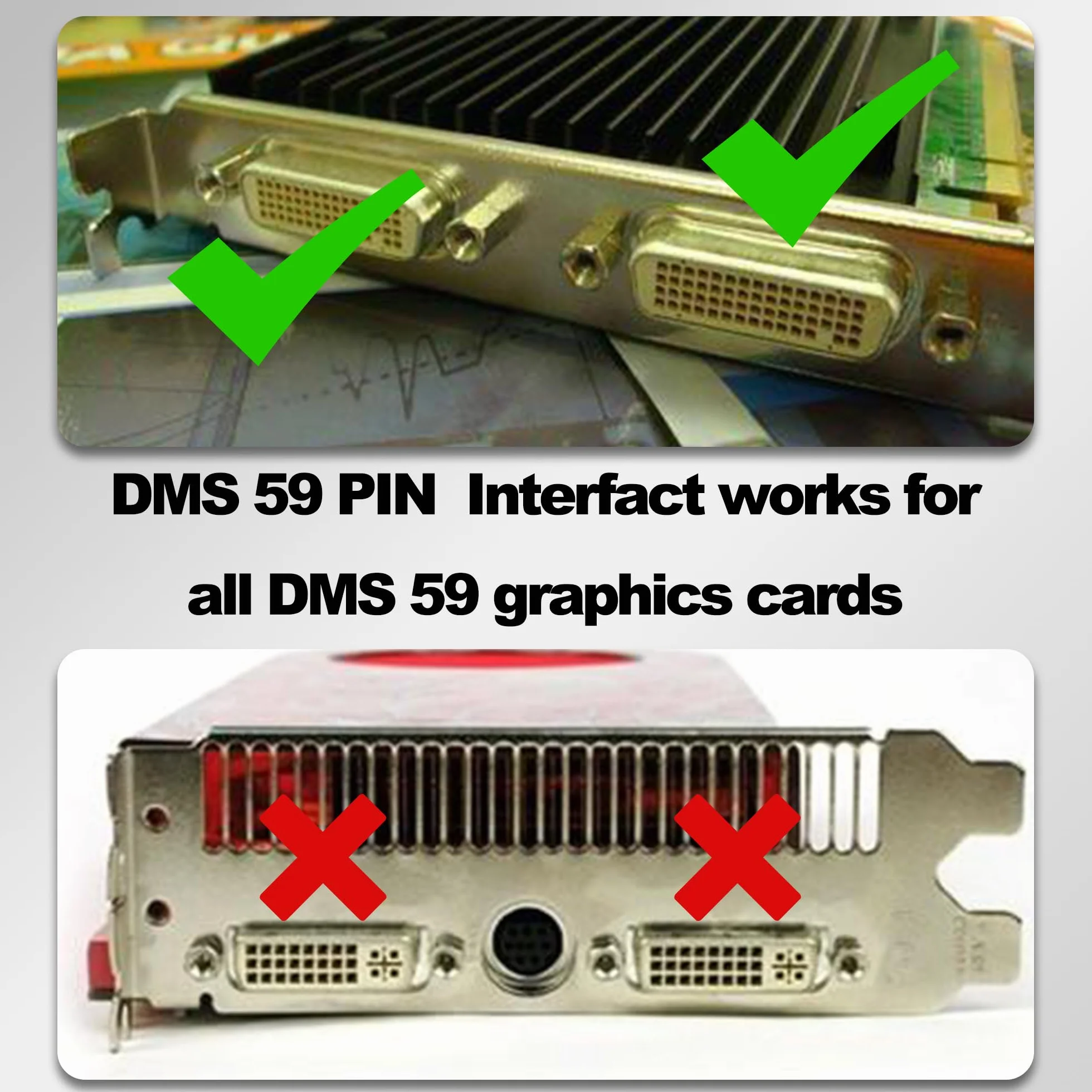 LFH DMS-59 Pin to HDMI 1.4 adapter 59 pin DVI męski na HDMI żeński konwertor złącze do komputera PC Desktop Graphics Card Computer Accessory
