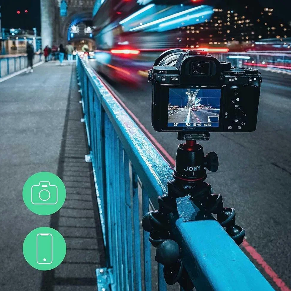 JOBY GorillaPod JB91507 kompaktowy stojak 3K i głowica kulowa do kompaktowych aparatów, statyw podróżny do aparatów, urządzenia do 3 kg, JB91507, wyprodukowano we Włoszech, czarny/węgiel drzewny