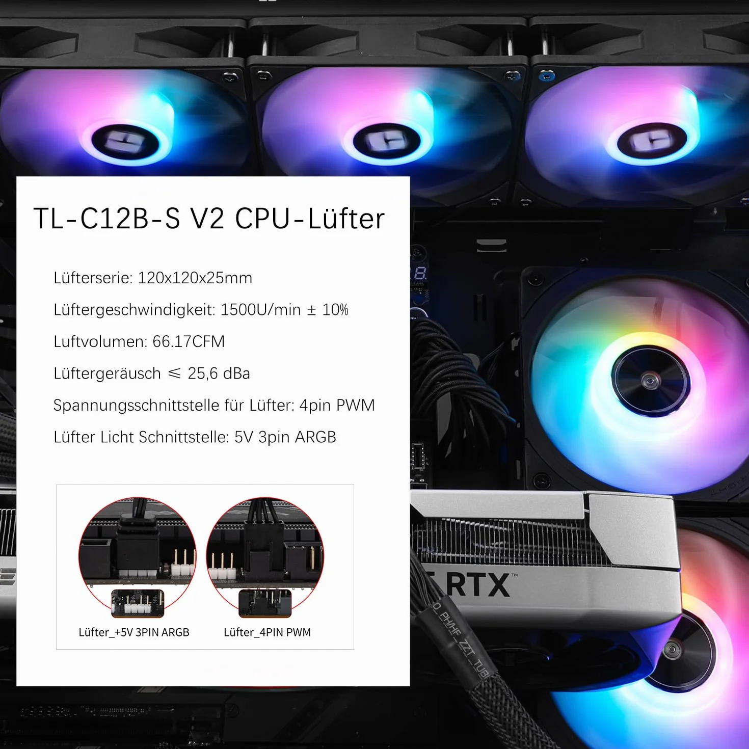 TR-Thermalright Aqua Elite 360 V3 CPU chłodzenie wodne, specyfikacja 360, wentylator chłodzący ARGB, 3 x 120 mm, łatwa instalacja, kompatybilny z AM5/AM4, LGA1851/1700/115X/1200/2011