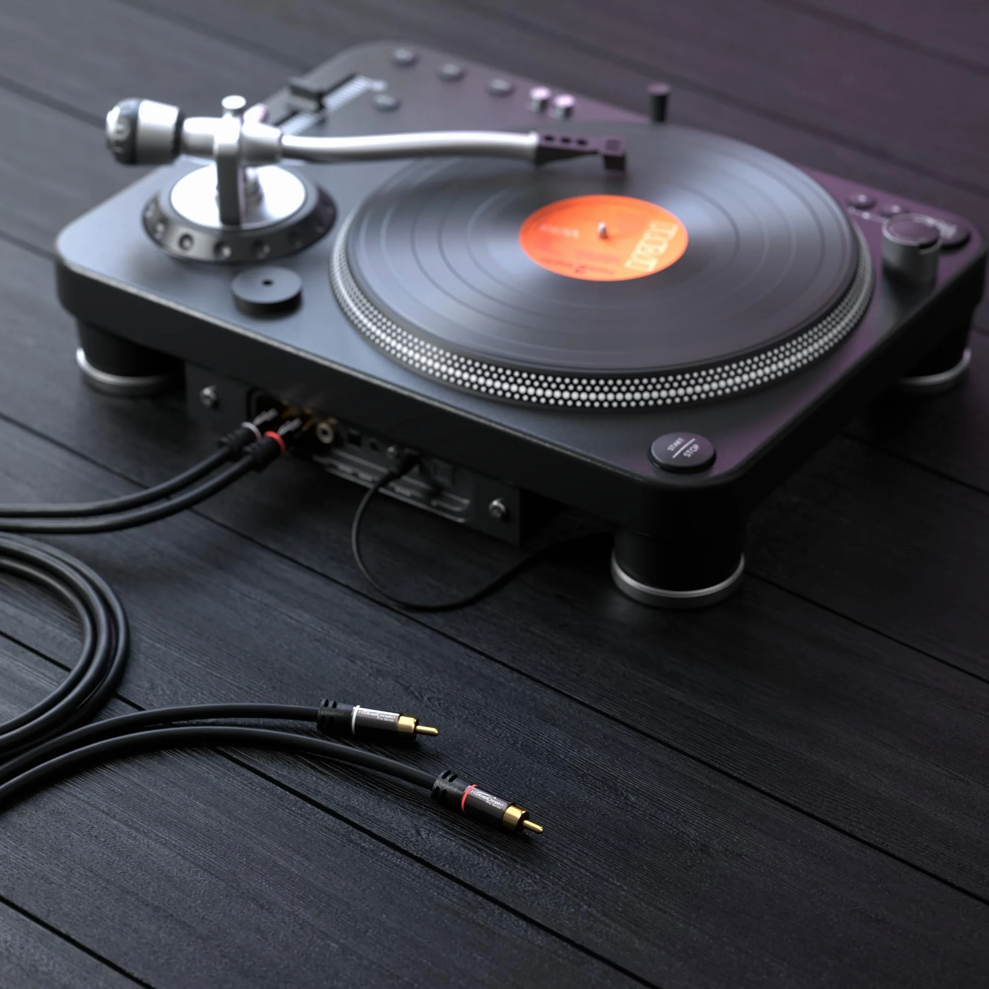 KabelDirekt – Przewód audio wideo RCA 1m (2 do 2, wzmacniacze, odbiorniki AV, hi-fi, sygnały cyfrowe i analogowe, podwójne ekranowanie) – PRO Series