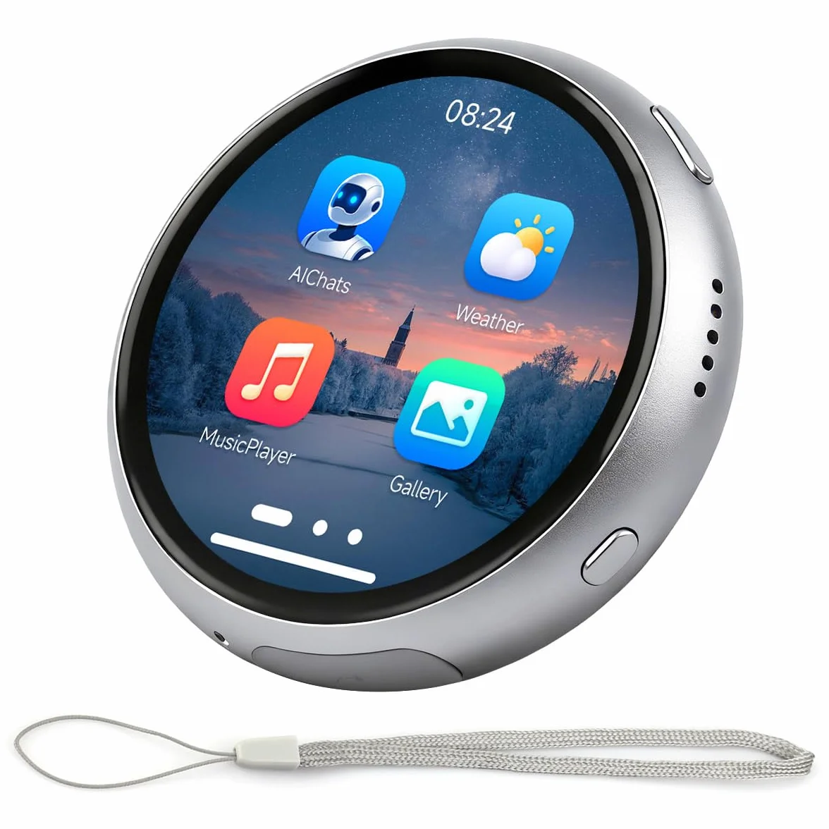 Waveshare ESP32-S3 1.75inch AMOLED Round Touch Display Development Board 466x466 Resolution Aluminum Alloy Case