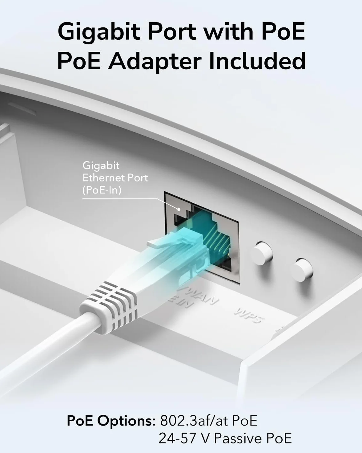 Cudy Zewnętrzny Punkt Dostępowy AC1200 Gigabit, Wzmacniacz WiFi, IP65, Gigabit RJ45, Beamforming, MU-MIMO, Adapter PoE w zestawie, AP1300 Outdoor
