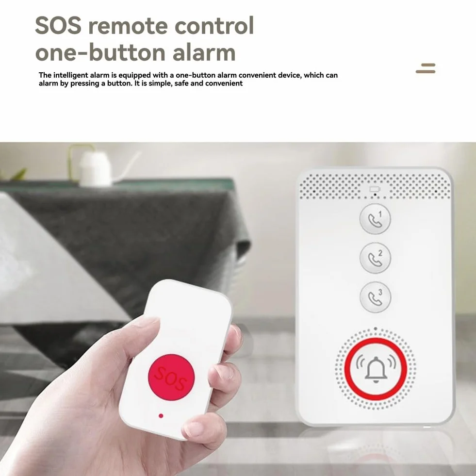 4G SIM SOS alarm alarmowy przycisk napadowy 4G SOS przycisk połączenia alarmowego GSM telefon głosowy dla seniorów starszych dzieci cierpienie pomoc strona